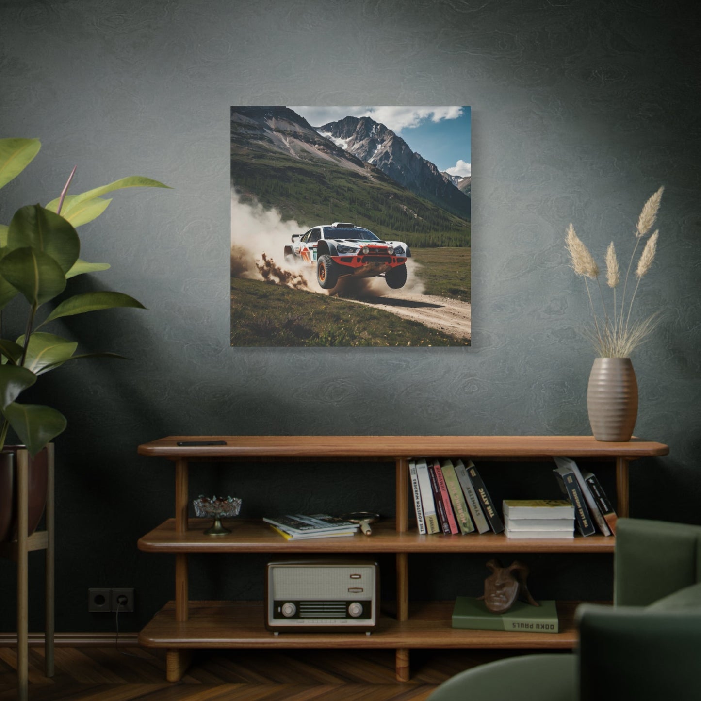 Alpine Ascent Canvas Print – Rally Raid Off - Road Racing Art | Mountain Jump Wall Decor - BTS Canvas