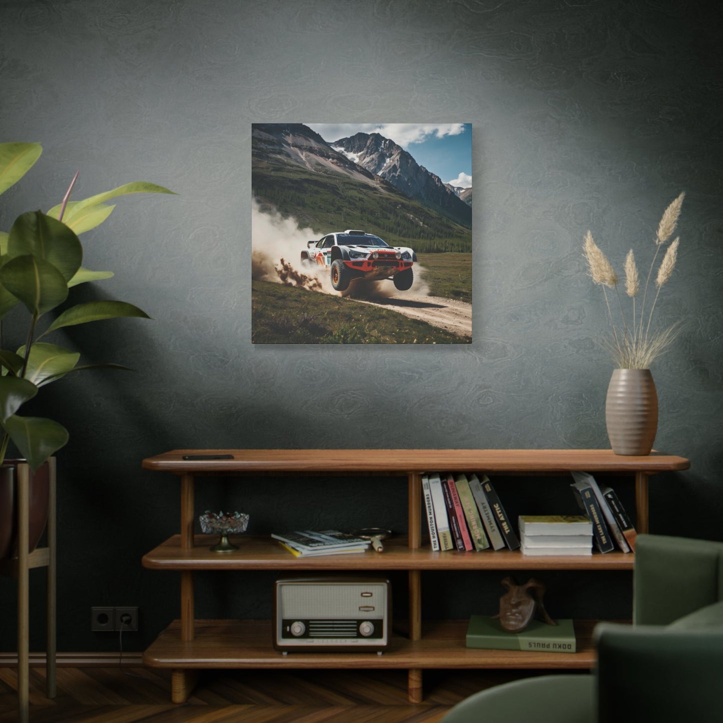Alpine Ascent Canvas Print – Rally Raid Off - Road Racing Art | Mountain Jump Wall Decor - BTS Canvas
