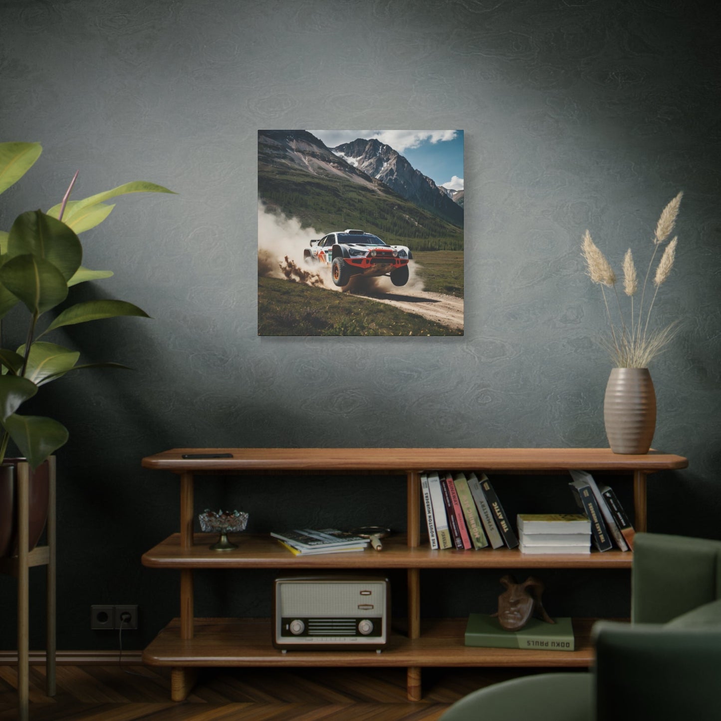 Alpine Ascent Canvas Print – Rally Raid Off - Road Racing Art | Mountain Jump Wall Decor - BTS Canvas