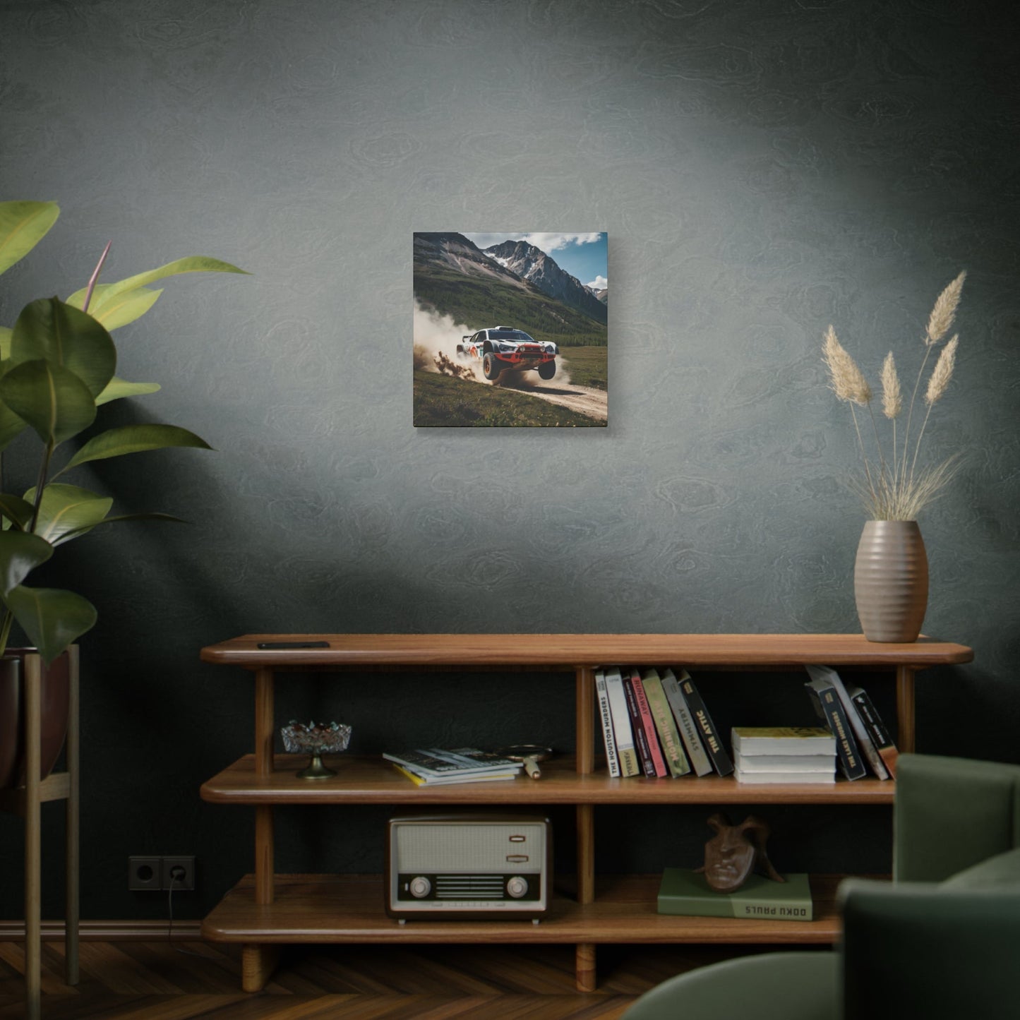 Alpine Ascent Canvas Print – Rally Raid Off - Road Racing Art | Mountain Jump Wall Decor - BTS Canvas