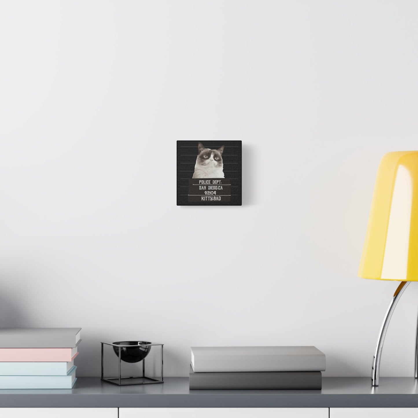 Bad Kitty Mugshot Canvas – San Diego’s Sassiest Outlaw - BTS Canvas