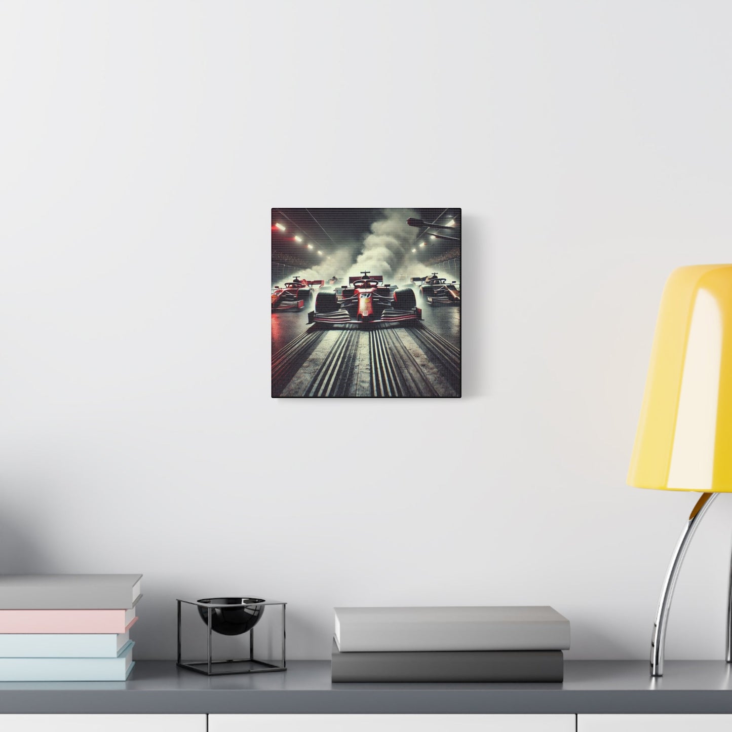 π Burnout Legends Canvas Print β Formula 1 Race Cars with Smoke Effect | High - Speed Wall Art - BTS Canvas