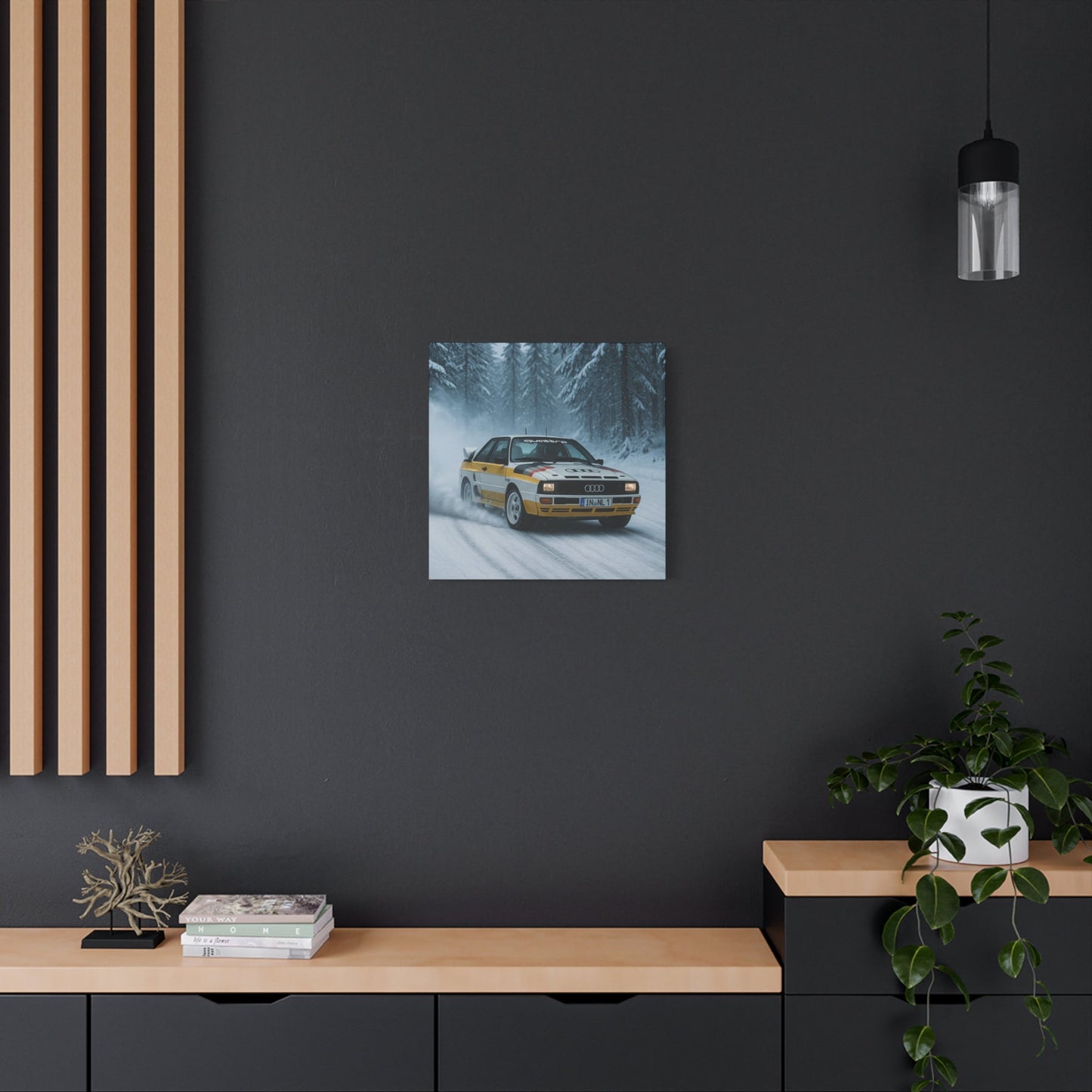 Snow Drift Legend Canvas Print β Audi Quattro S1 Rally Art | Winter Motorsport Wall Decor - BTS Canvas