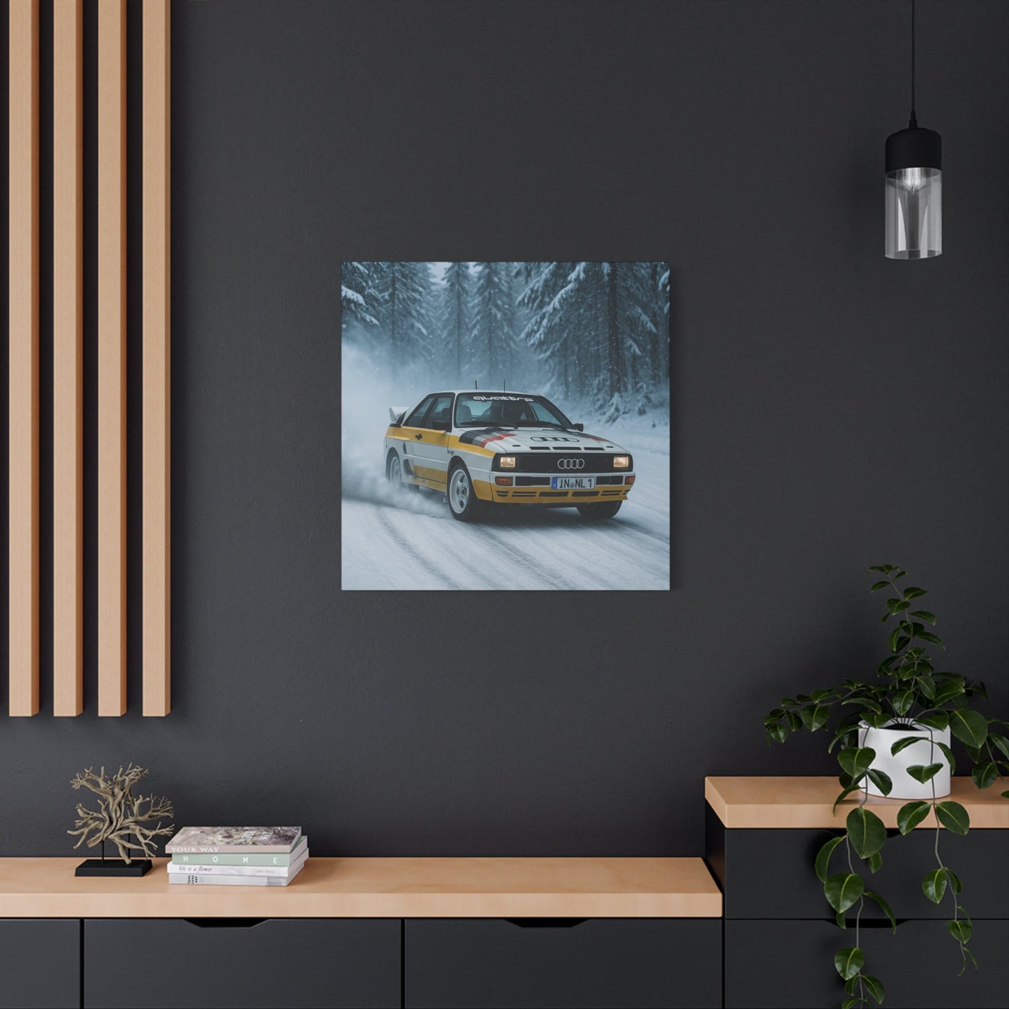 Snow Drift Legend Canvas Print β Audi Quattro S1 Rally Art | Winter Motorsport Wall Decor - BTS Canvas