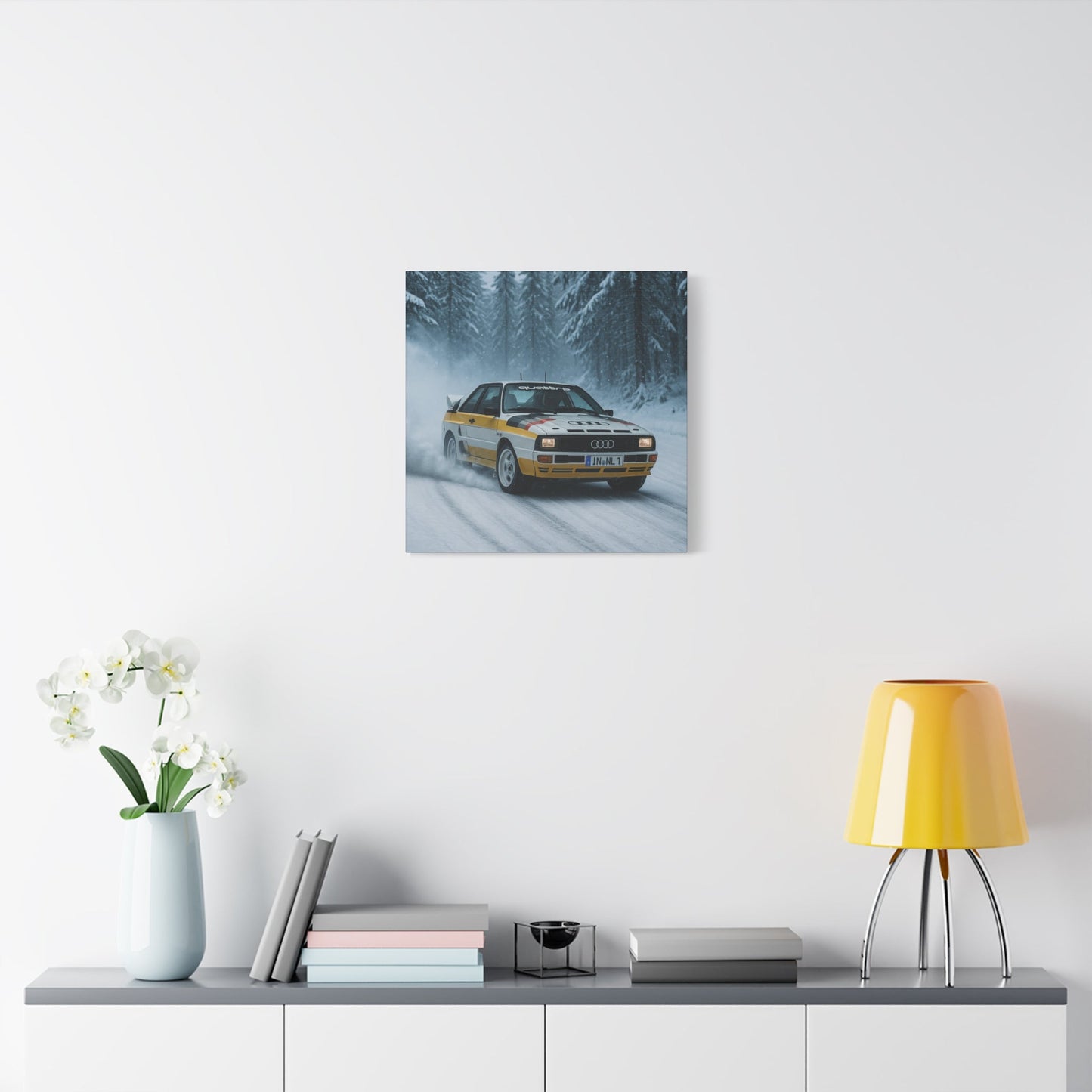 Snow Drift Legend Canvas Print β Audi Quattro S1 Rally Art | Winter Motorsport Wall Decor - BTS Canvas