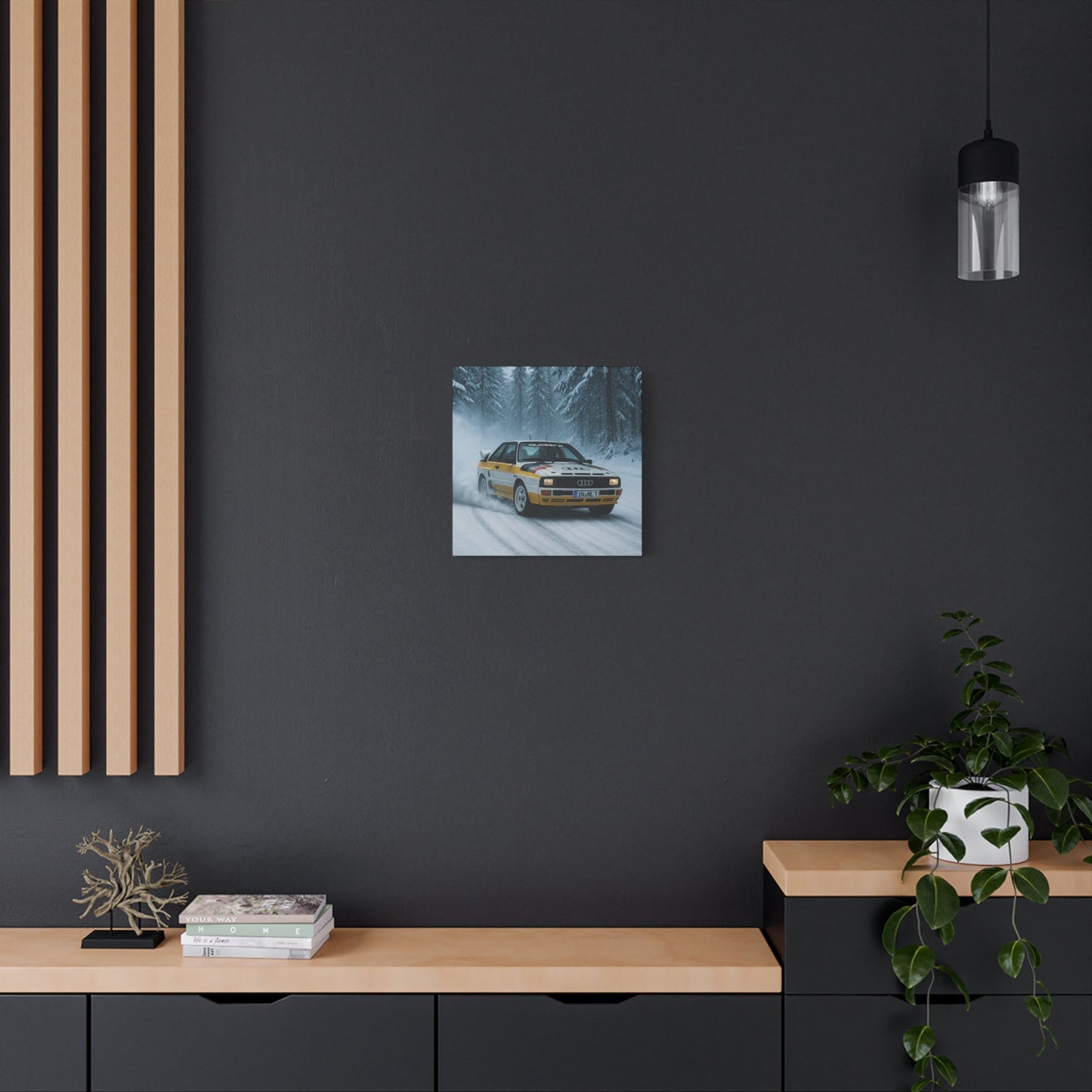 Snow Drift Legend Canvas Print β Audi Quattro S1 Rally Art | Winter Motorsport Wall Decor - BTS Canvas
