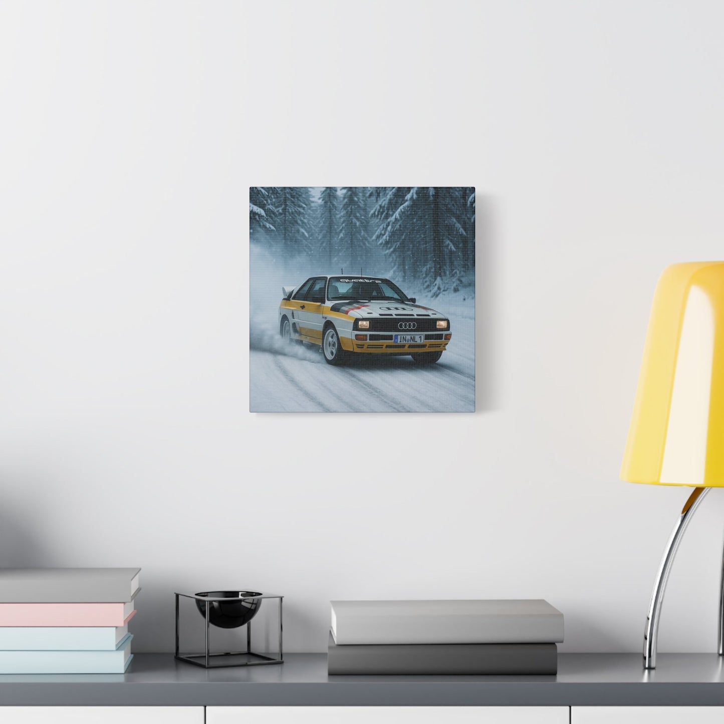 Snow Drift Legend Canvas Print β Audi Quattro S1 Rally Art | Winter Motorsport Wall Decor - BTS Canvas