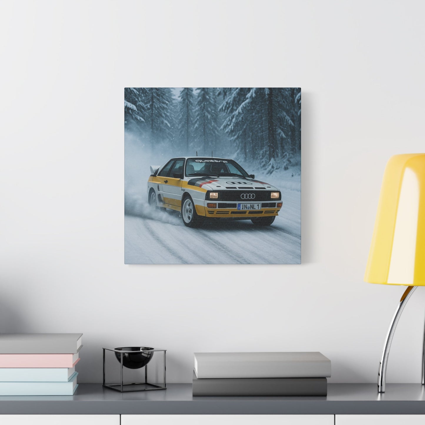 Snow Drift Legend Canvas Print β Audi Quattro S1 Rally Art | Winter Motorsport Wall Decor - BTS Canvas