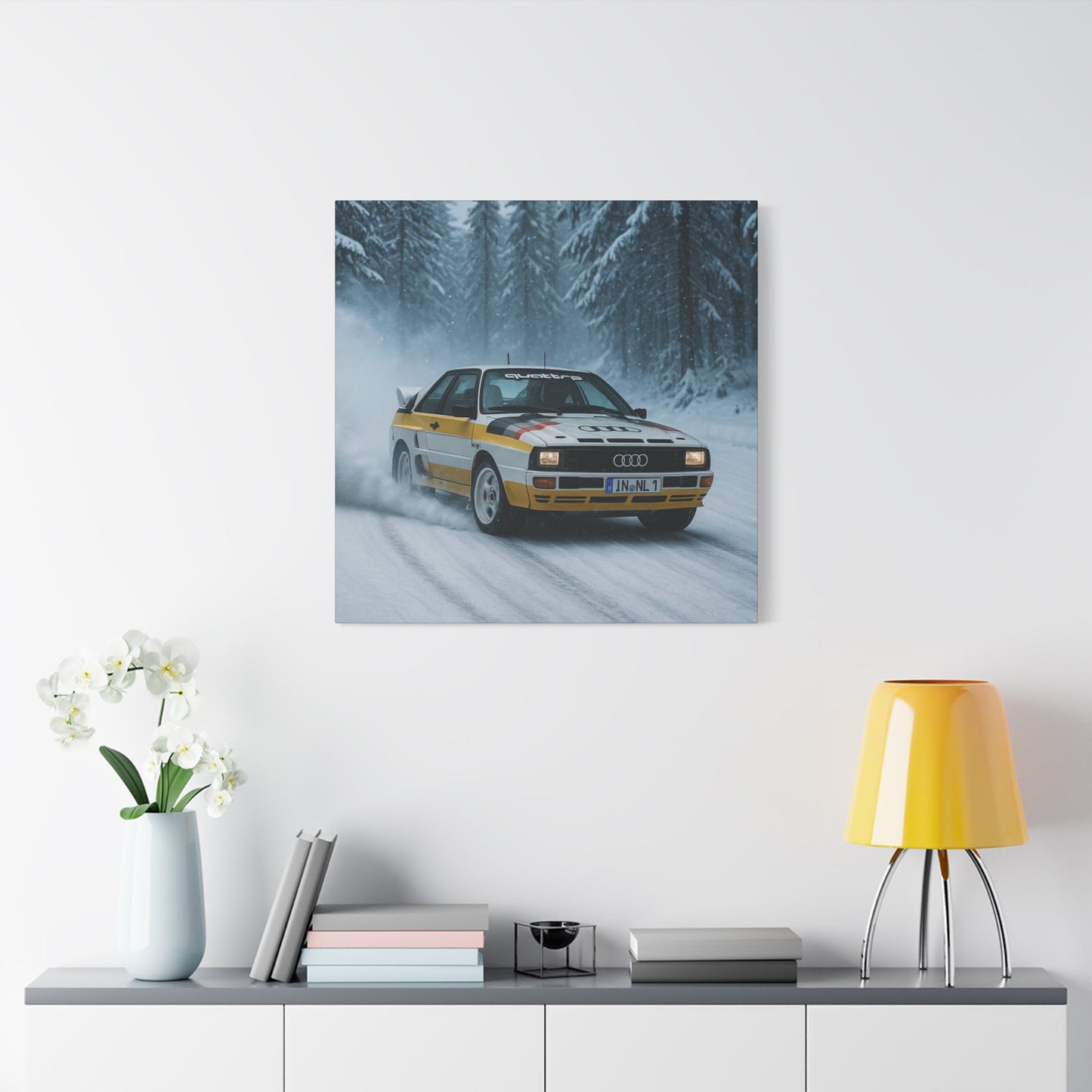 Snow Drift Legend Canvas Print β Audi Quattro S1 Rally Art | Winter Motorsport Wall Decor - BTS Canvas