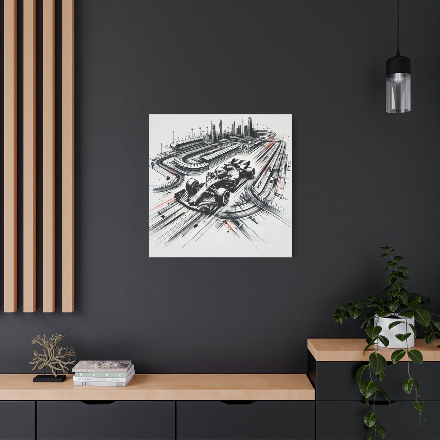 ๐ Urban Grand Prix Canvas Print โ Speed, Power, and City Lights on Your Wall - BTS Canvas