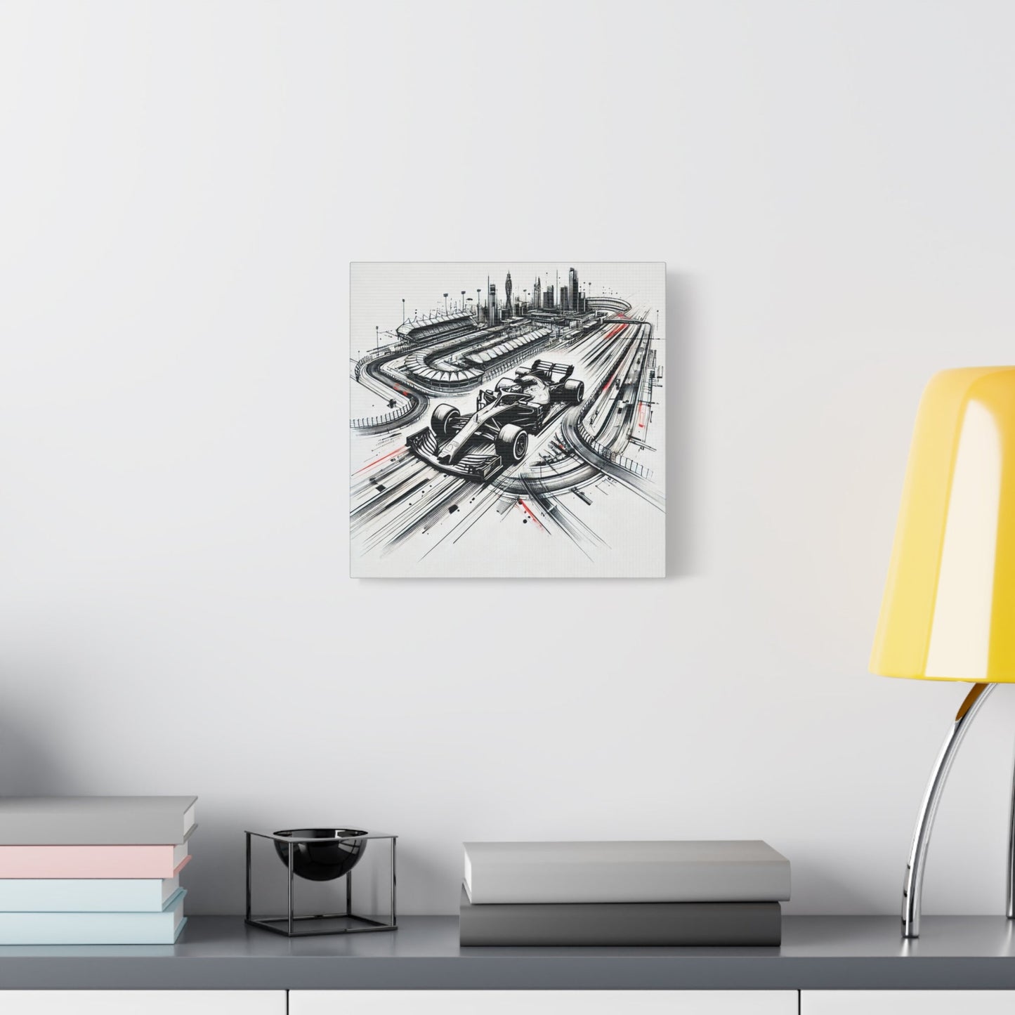 ๐ Urban Grand Prix Canvas Print โ Speed, Power, and City Lights on Your Wall - BTS Canvas