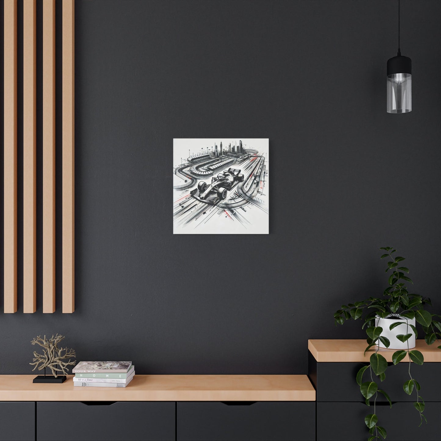 ๐ Urban Grand Prix Canvas Print โ Speed, Power, and City Lights on Your Wall - BTS Canvas