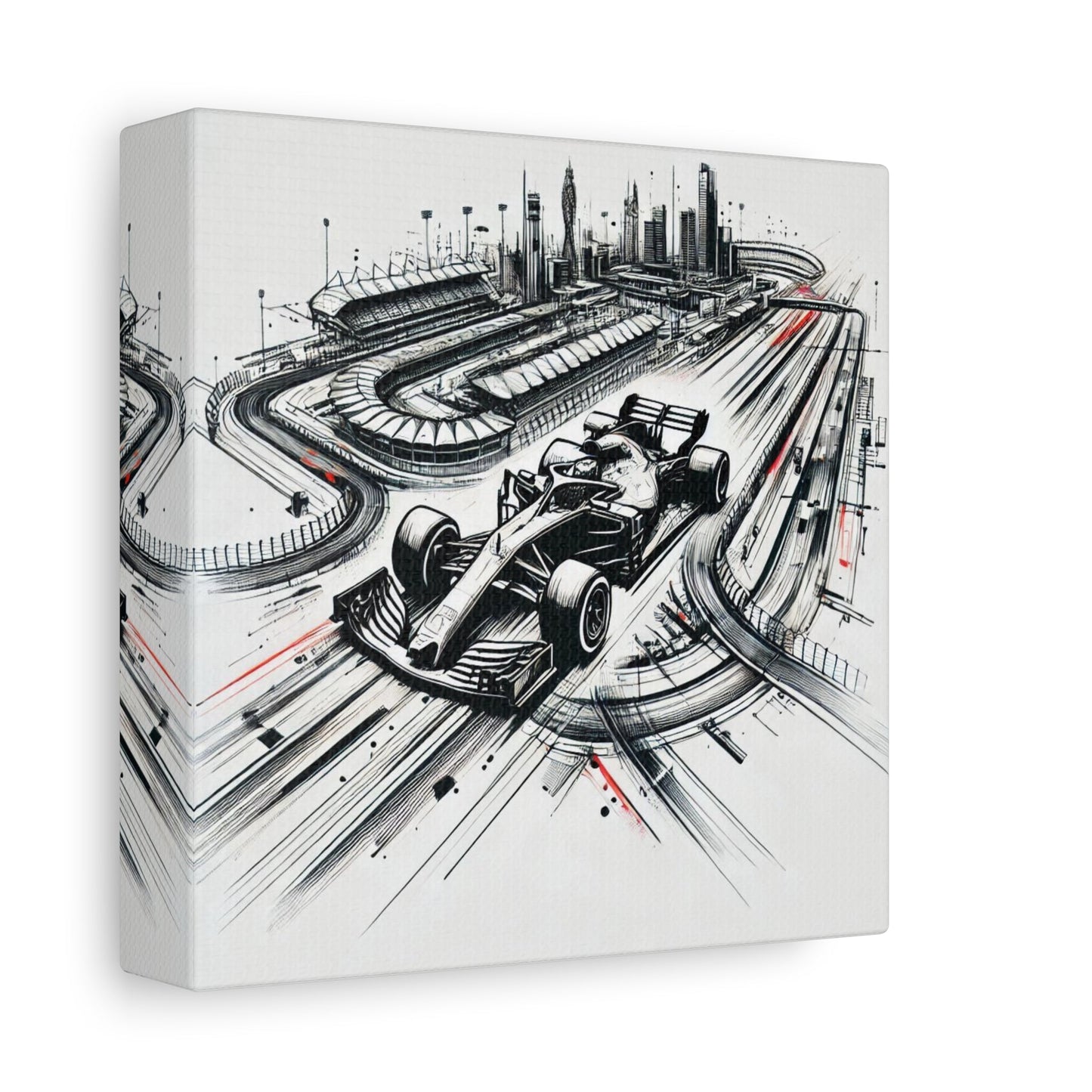 ๐ Urban Grand Prix Canvas Print โ Speed, Power, and City Lights on Your Wall - BTS Canvas