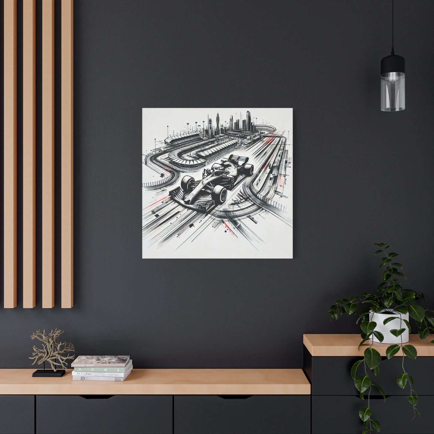 ๐ Urban Grand Prix Canvas Print โ Speed, Power, and City Lights on Your Wall - BTS Canvas