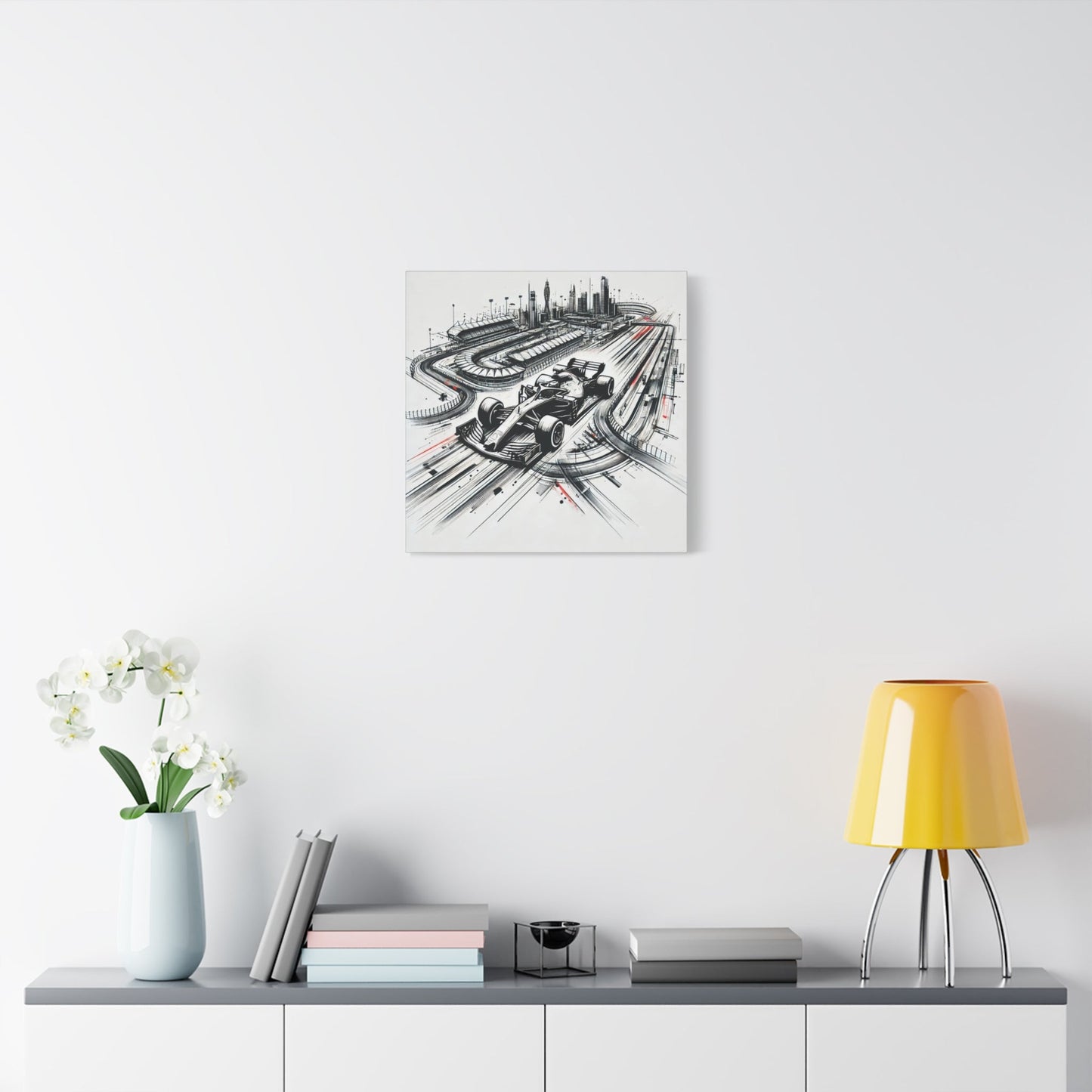 ๐ Urban Grand Prix Canvas Print โ Speed, Power, and City Lights on Your Wall - BTS Canvas