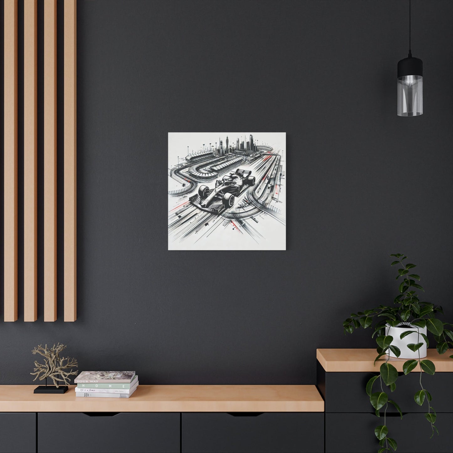 ๐ Urban Grand Prix Canvas Print โ Speed, Power, and City Lights on Your Wall - BTS Canvas