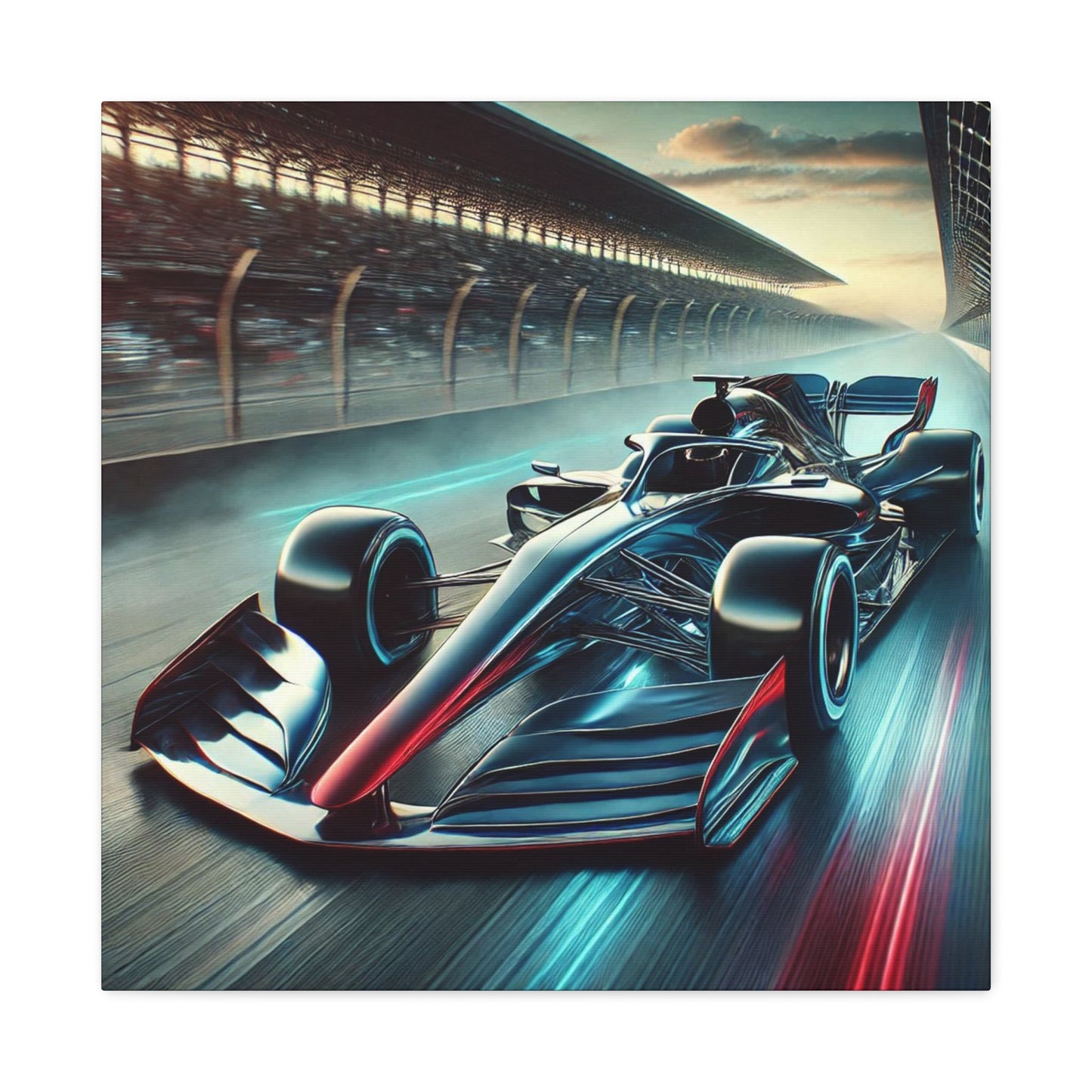 ๐ Velocity Storm Canvas Print โ Futuristic Formula 1 Racing Art | Speed Wall Decor - BTS Canvas
