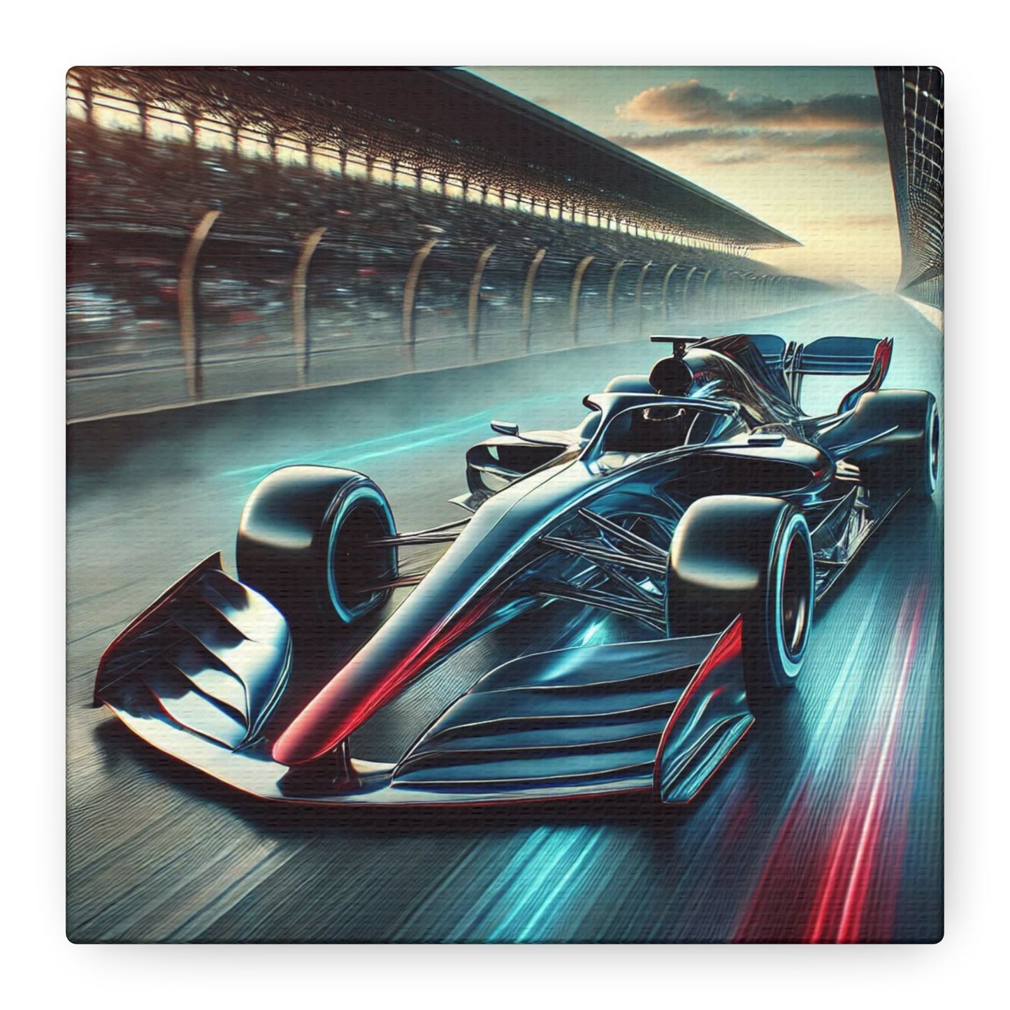 ๐ Velocity Storm Canvas Print โ Futuristic Formula 1 Racing Art | Speed Wall Decor - BTS Canvas