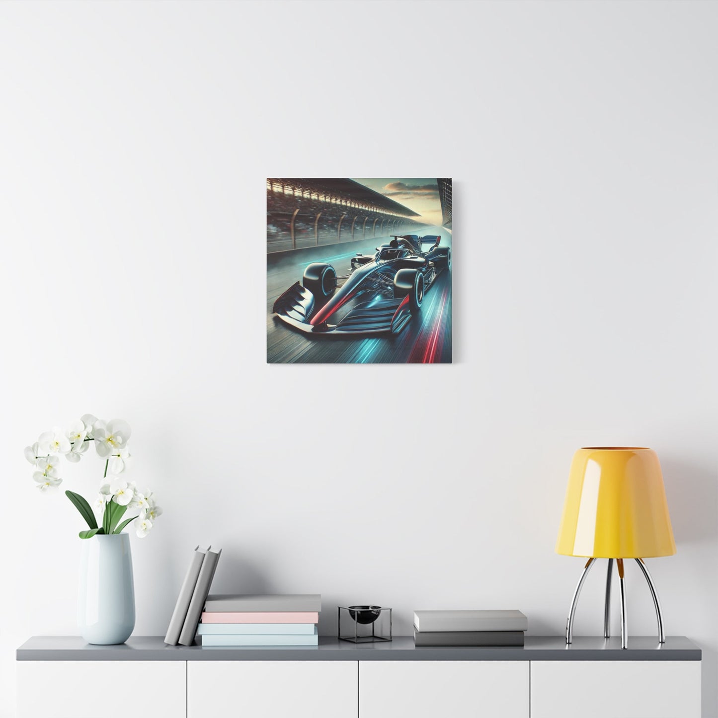 ๐ Velocity Storm Canvas Print โ Futuristic Formula 1 Racing Art | Speed Wall Decor - BTS Canvas