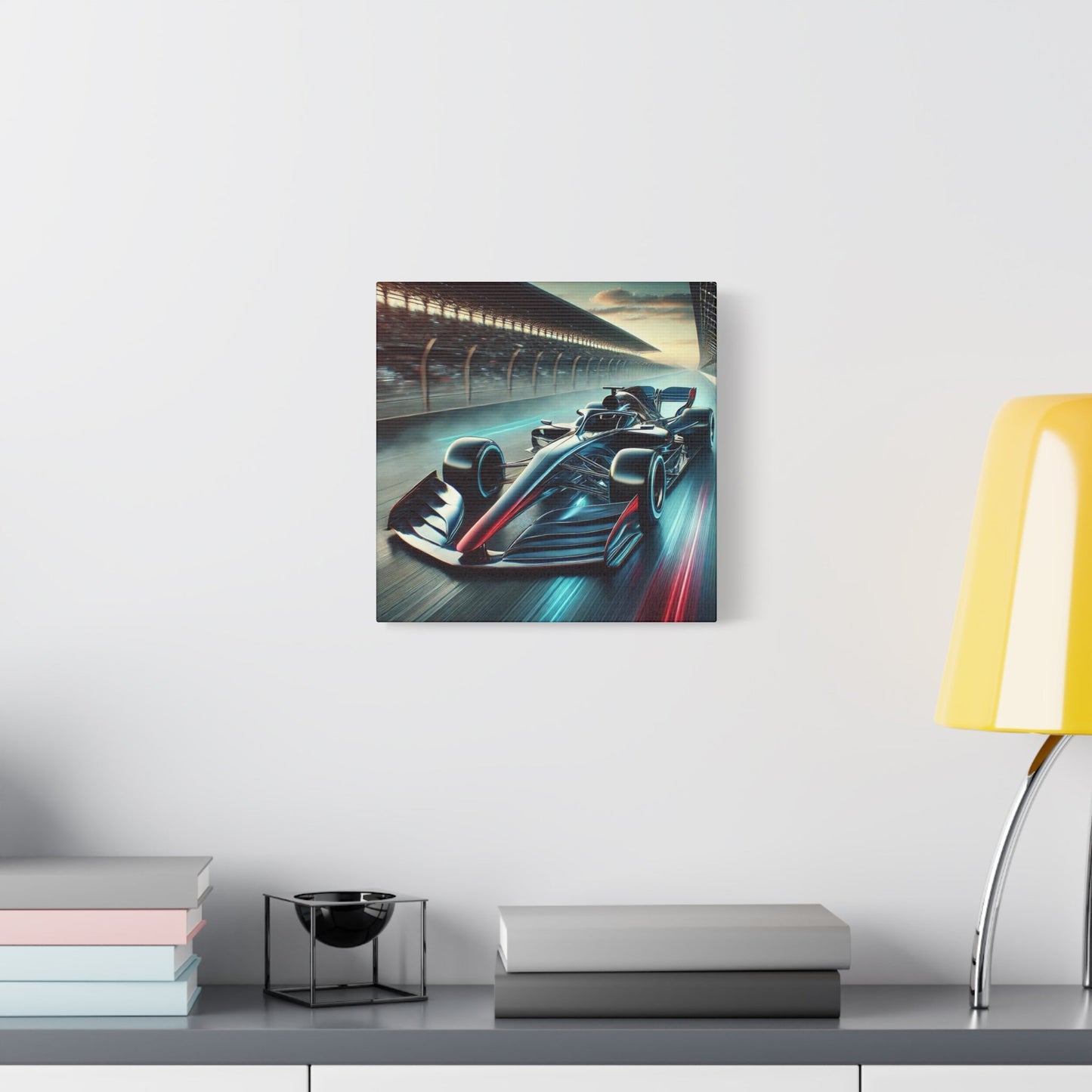 ๐ Velocity Storm Canvas Print โ Futuristic Formula 1 Racing Art | Speed Wall Decor - BTS Canvas