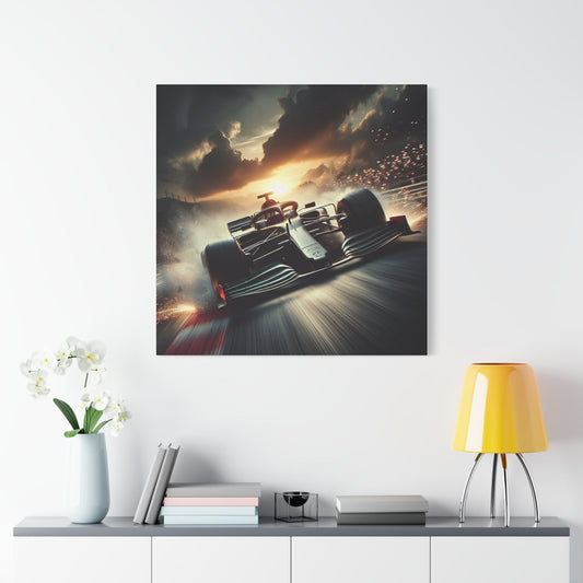 🏁 Apex Blaze Canvas Print – Formula 1 Racing Sparks Art | High - Speed Wall Decor - BTS Canvas