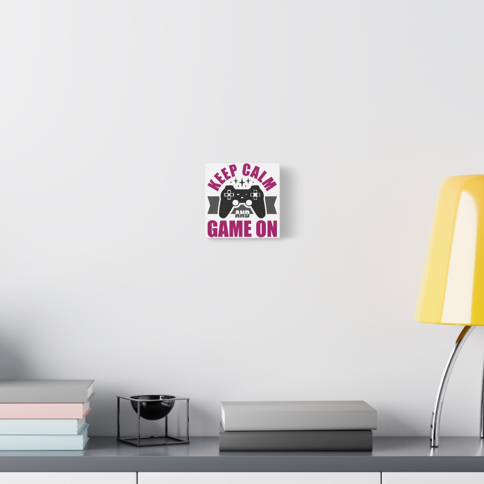 Keep Calm and Game On – Gamer Wall Art Canvas for Chill Controllers - BTS Canvas