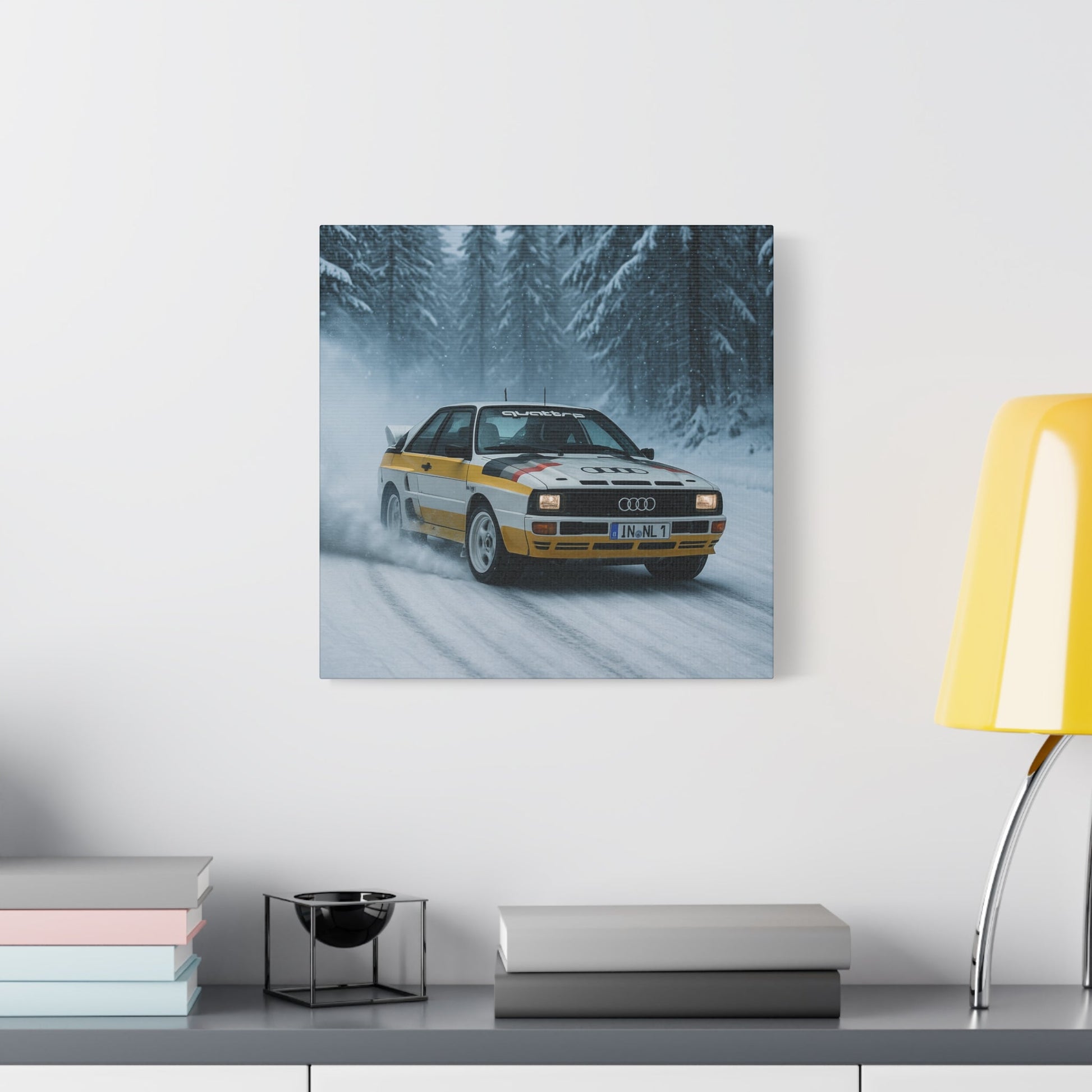 Snow Drift Legend Canvas Print – Audi Quattro S1 Rally Art | Winter Motorsport Wall Decor - BTS Canvas