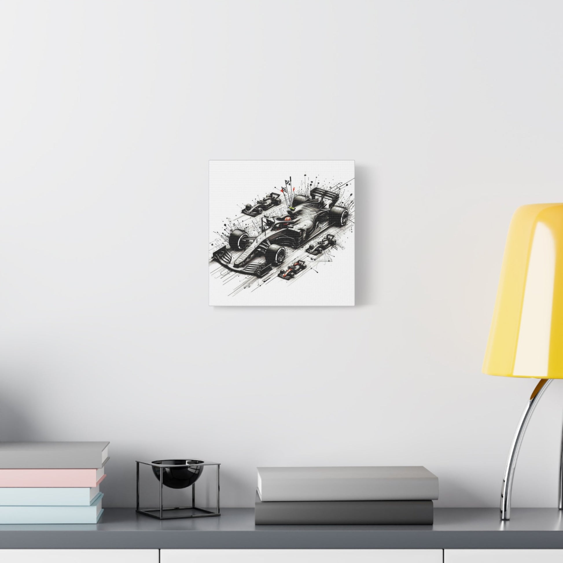 🏁 TechDrive Champions Canvas Print – Formula 1 Dynamic Art | Racing Wall Decor - BTS Canvas