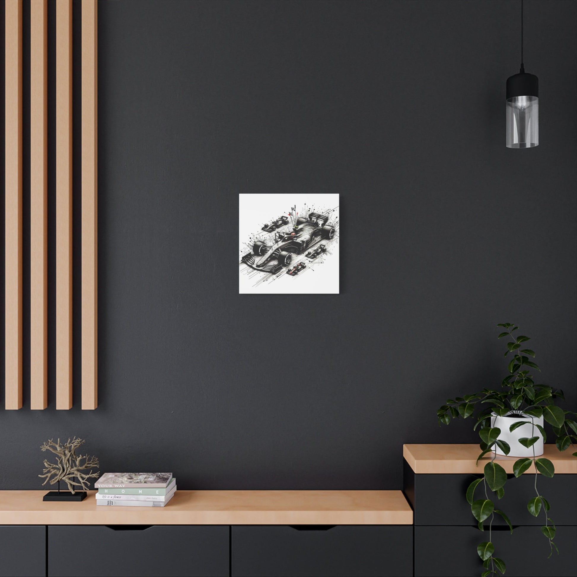 🏁 TechDrive Champions Canvas Print – Formula 1 Dynamic Art | Racing Wall Decor - BTS Canvas