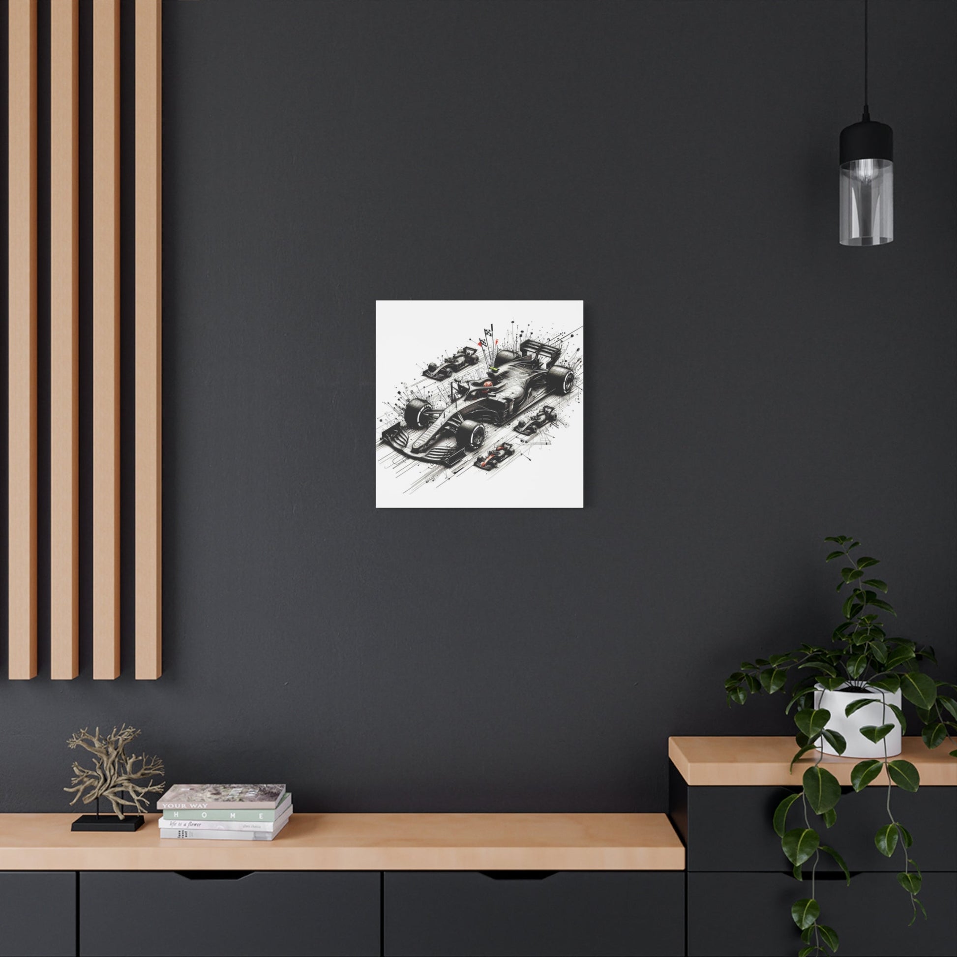 🏁 TechDrive Champions Canvas Print – Formula 1 Dynamic Art | Racing Wall Decor - BTS Canvas