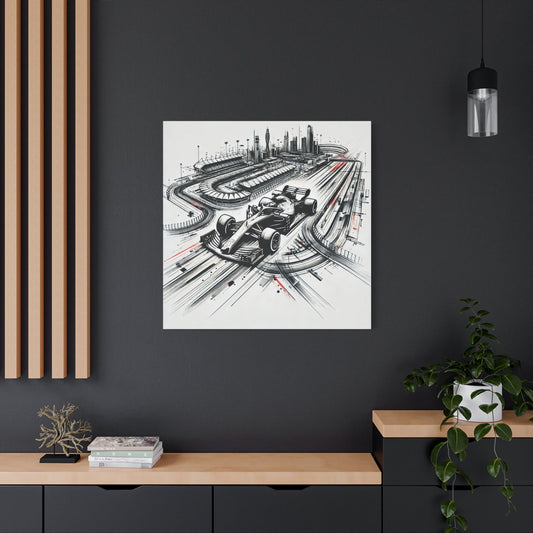 🏁 Urban Grand Prix Canvas Print – Speed, Power, and City Lights on Your Wall - BTS Canvas