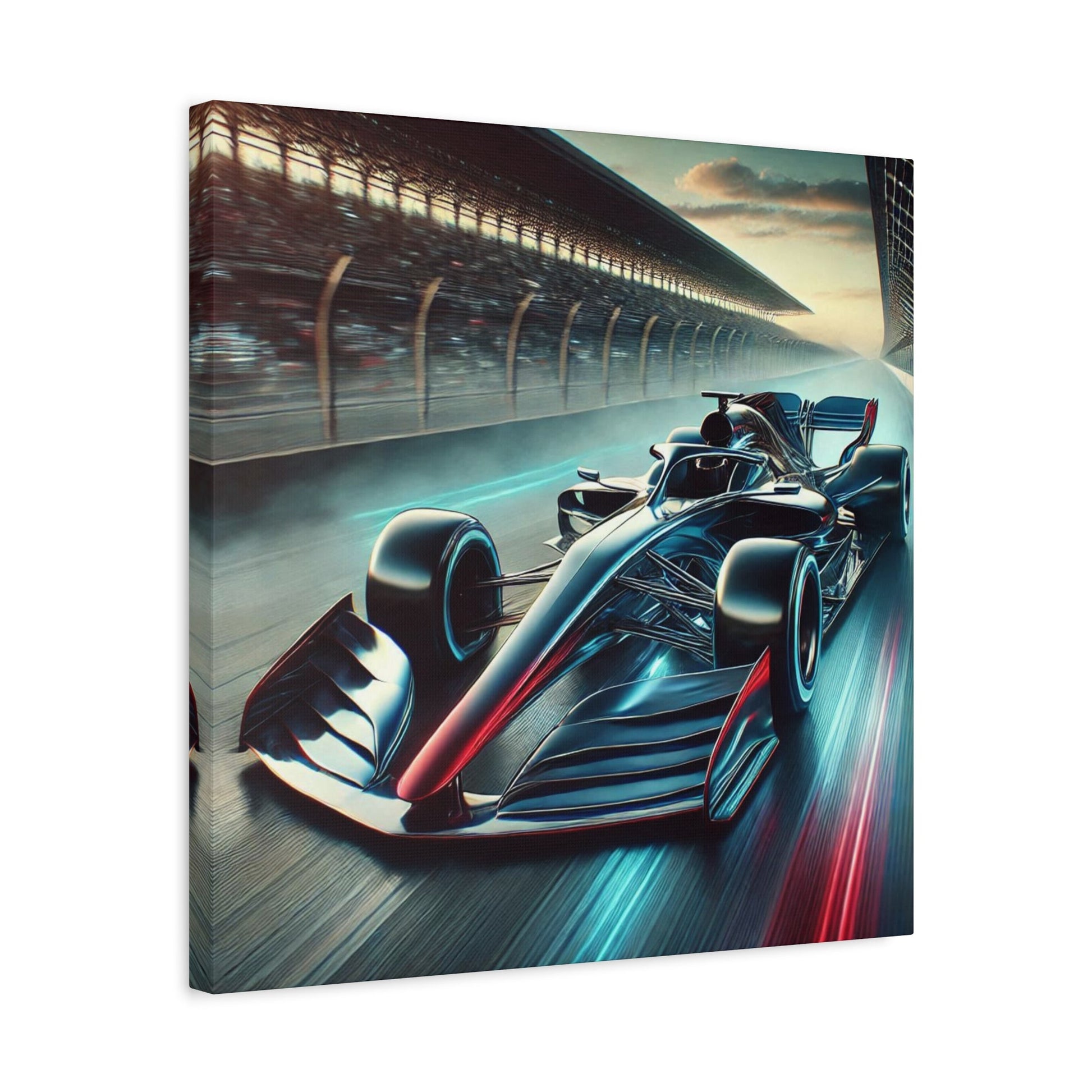 🏁 Velocity Storm Canvas Print – Futuristic Formula 1 Racing Art | Speed Wall Decor - BTS Canvas