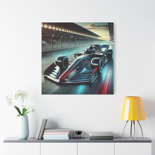 🏁 Velocity Storm Canvas Print – Futuristic Formula 1 Racing Art | Speed Wall Decor - BTS Canvas