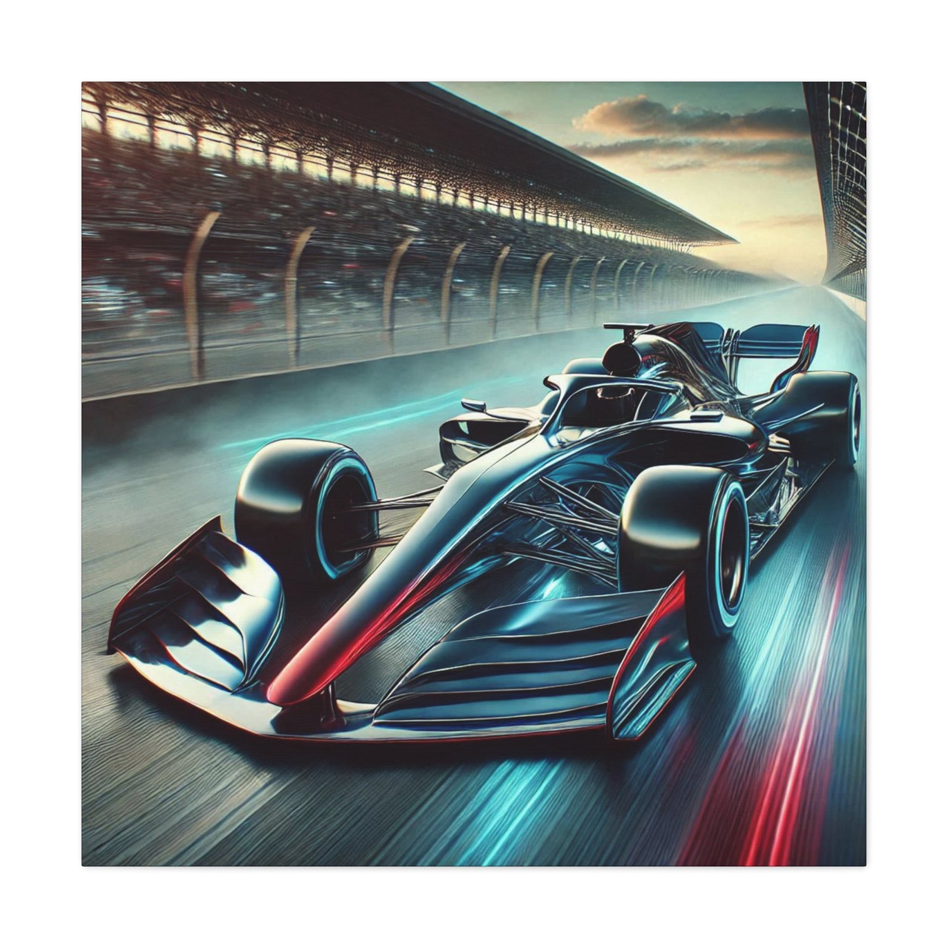 🏁 Velocity Storm Canvas Print – Futuristic Formula 1 Racing Art | Speed Wall Decor - BTS Canvas