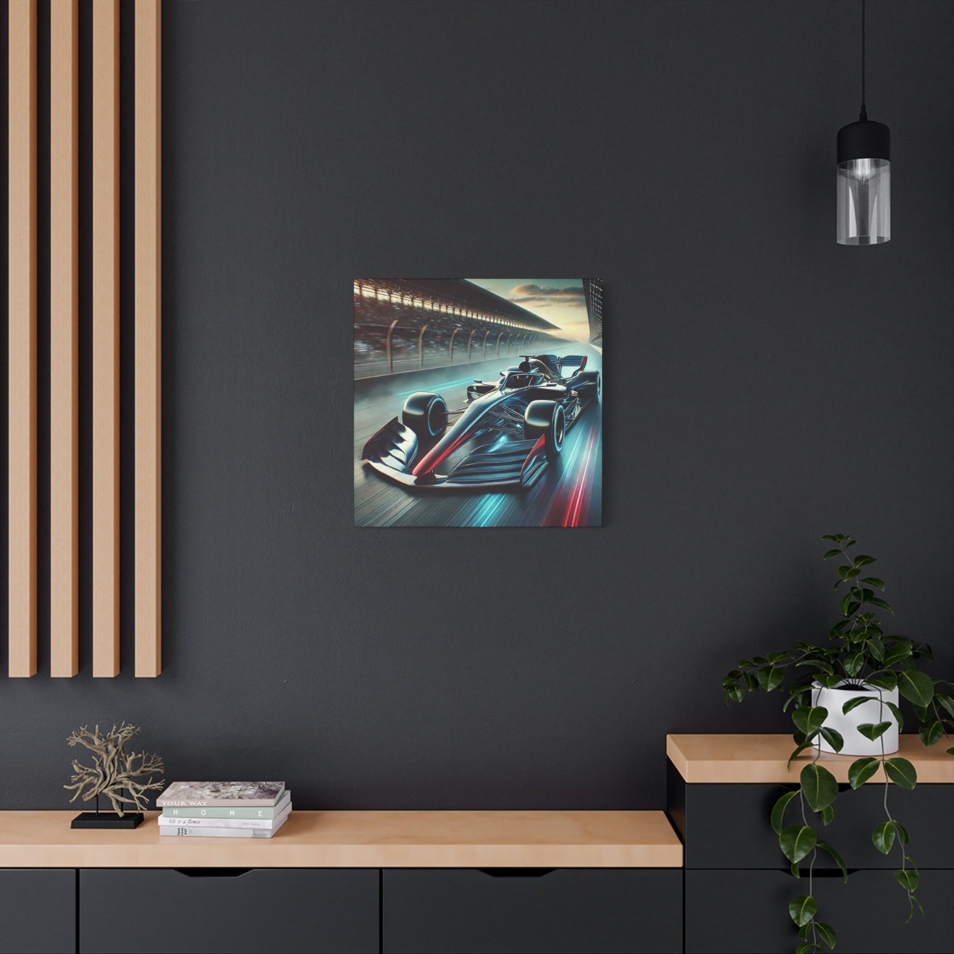 🏁 Velocity Storm Canvas Print – Futuristic Formula 1 Racing Art | Speed Wall Decor - BTS Canvas