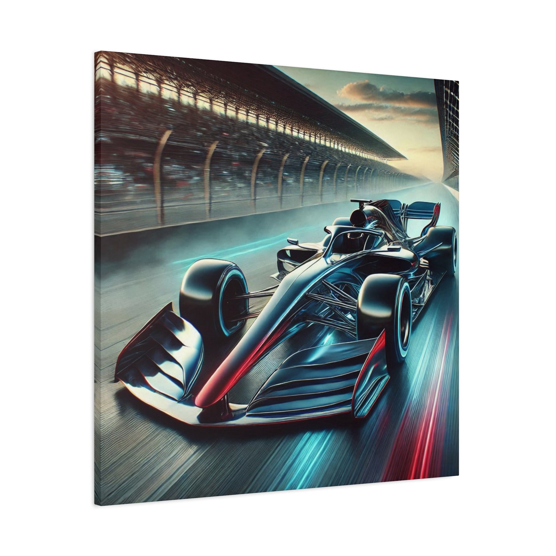 🏁 Velocity Storm Canvas Print – Futuristic Formula 1 Racing Art | Speed Wall Decor - BTS Canvas