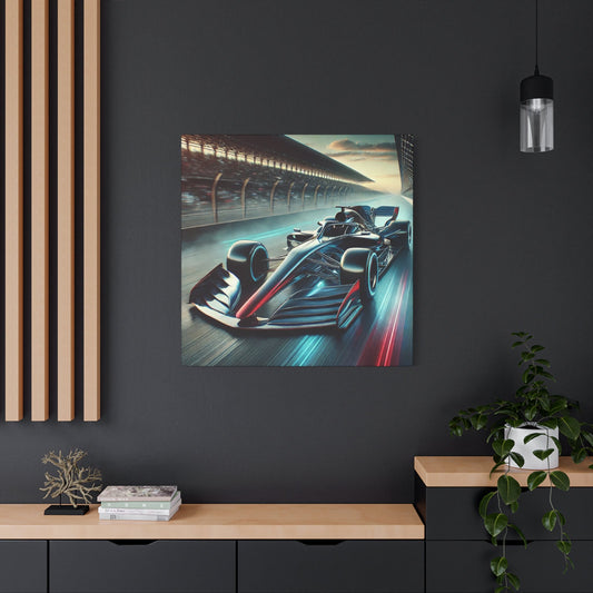 🏁 Velocity Storm Canvas Print – Futuristic Formula 1 Racing Art | Speed Wall Decor - BTS Canvas