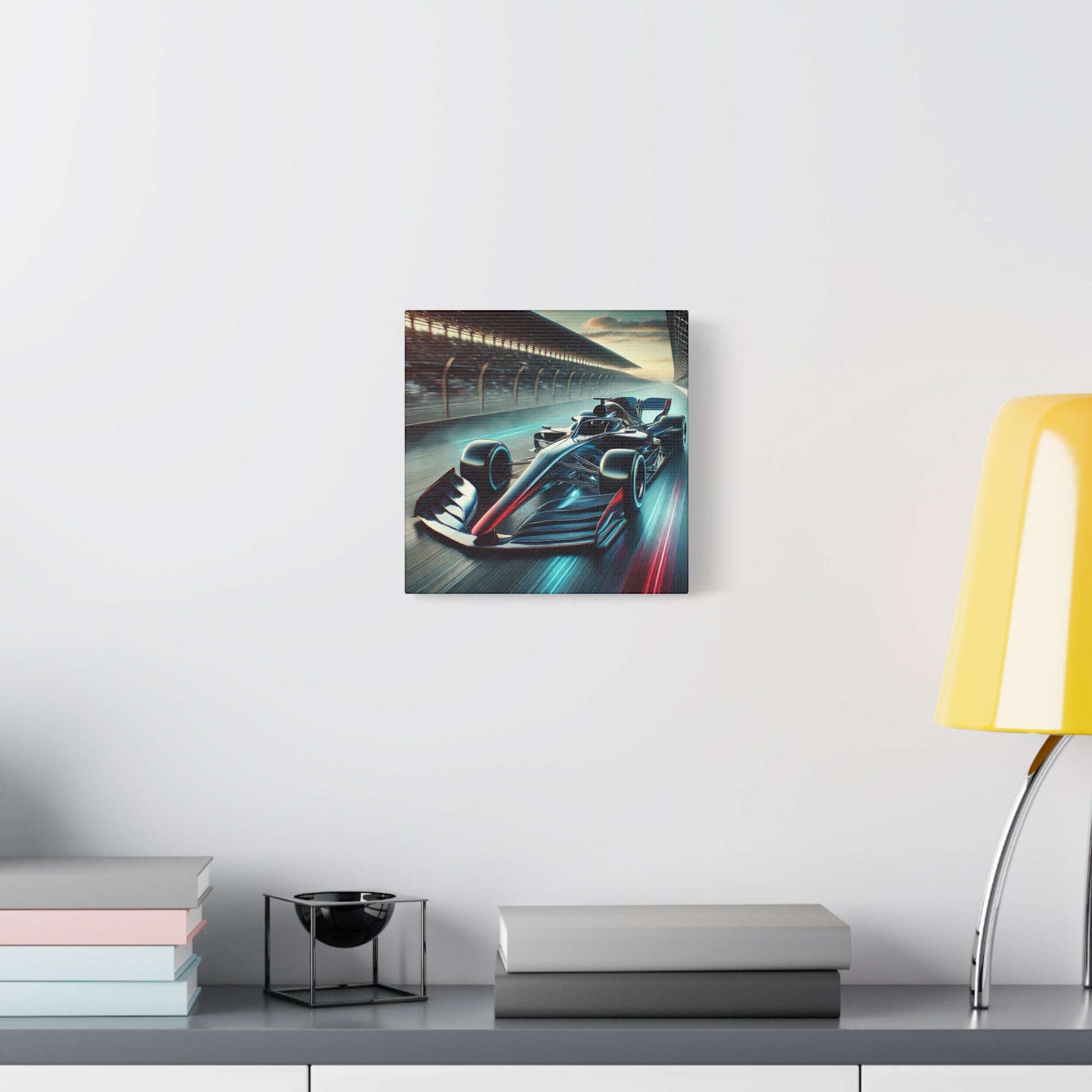 🏁 Velocity Storm Canvas Print – Futuristic Formula 1 Racing Art | Speed Wall Decor - BTS Canvas