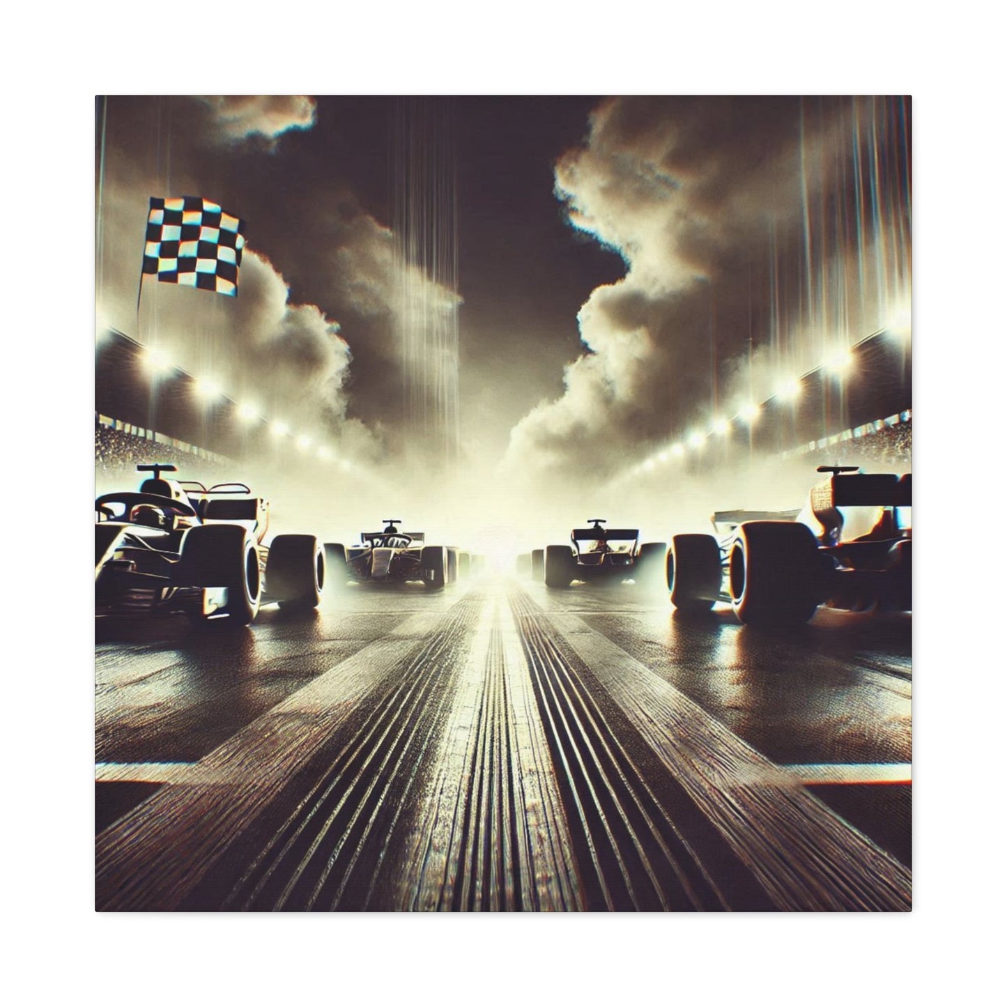 🏁 Victory Line Canvas Print – Capture the Thrill of the Start - BTS Canvas