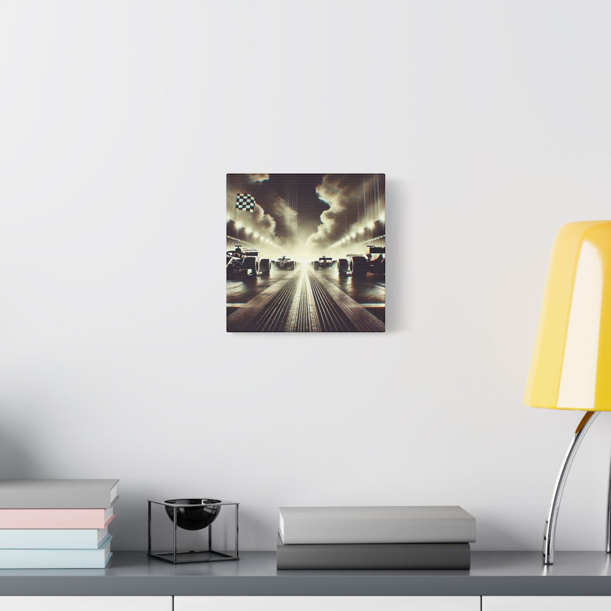 🏁 Victory Line Canvas Print – Capture the Thrill of the Start - BTS Canvas