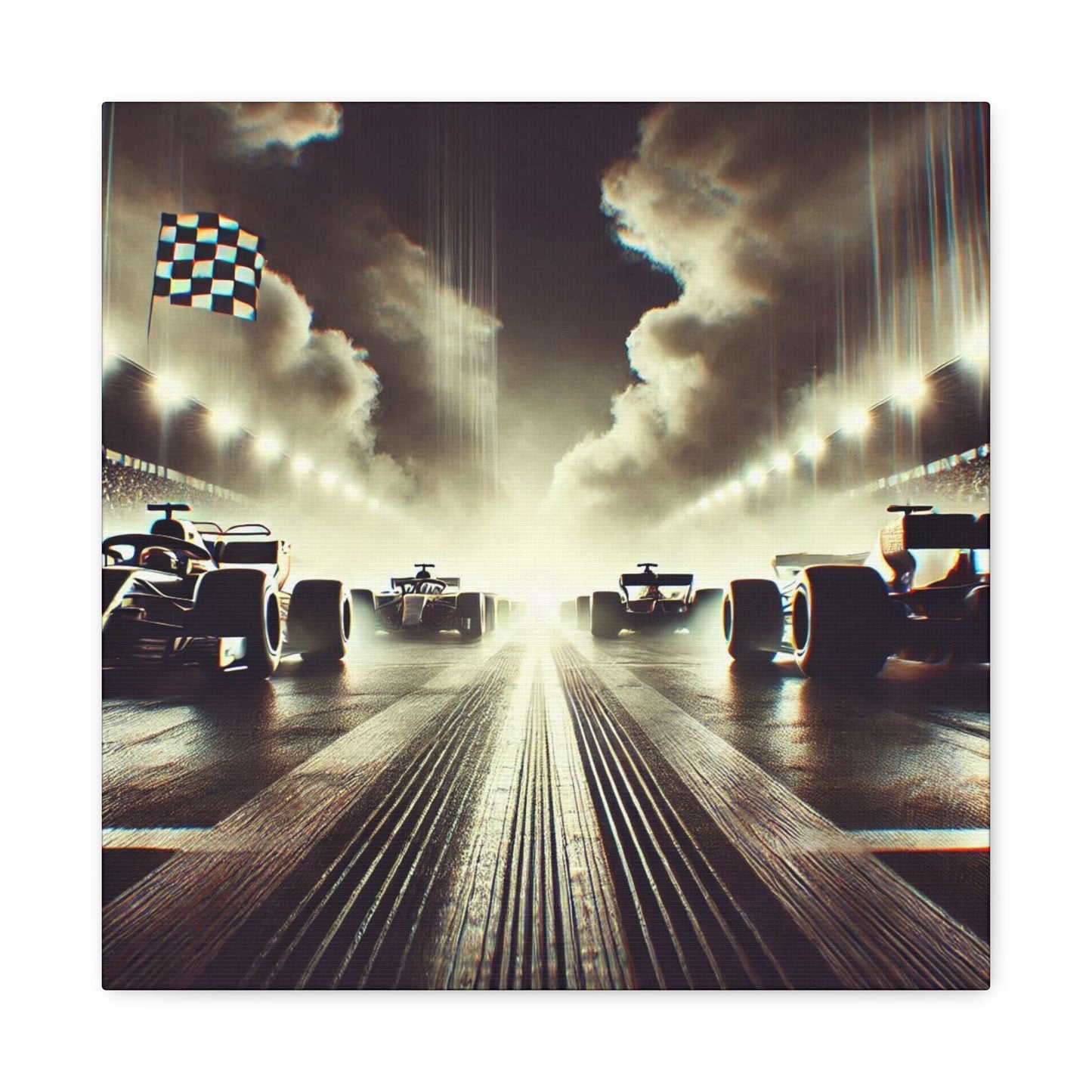 🏁 Victory Line Canvas Print – Capture the Thrill of the Start - BTS Canvas