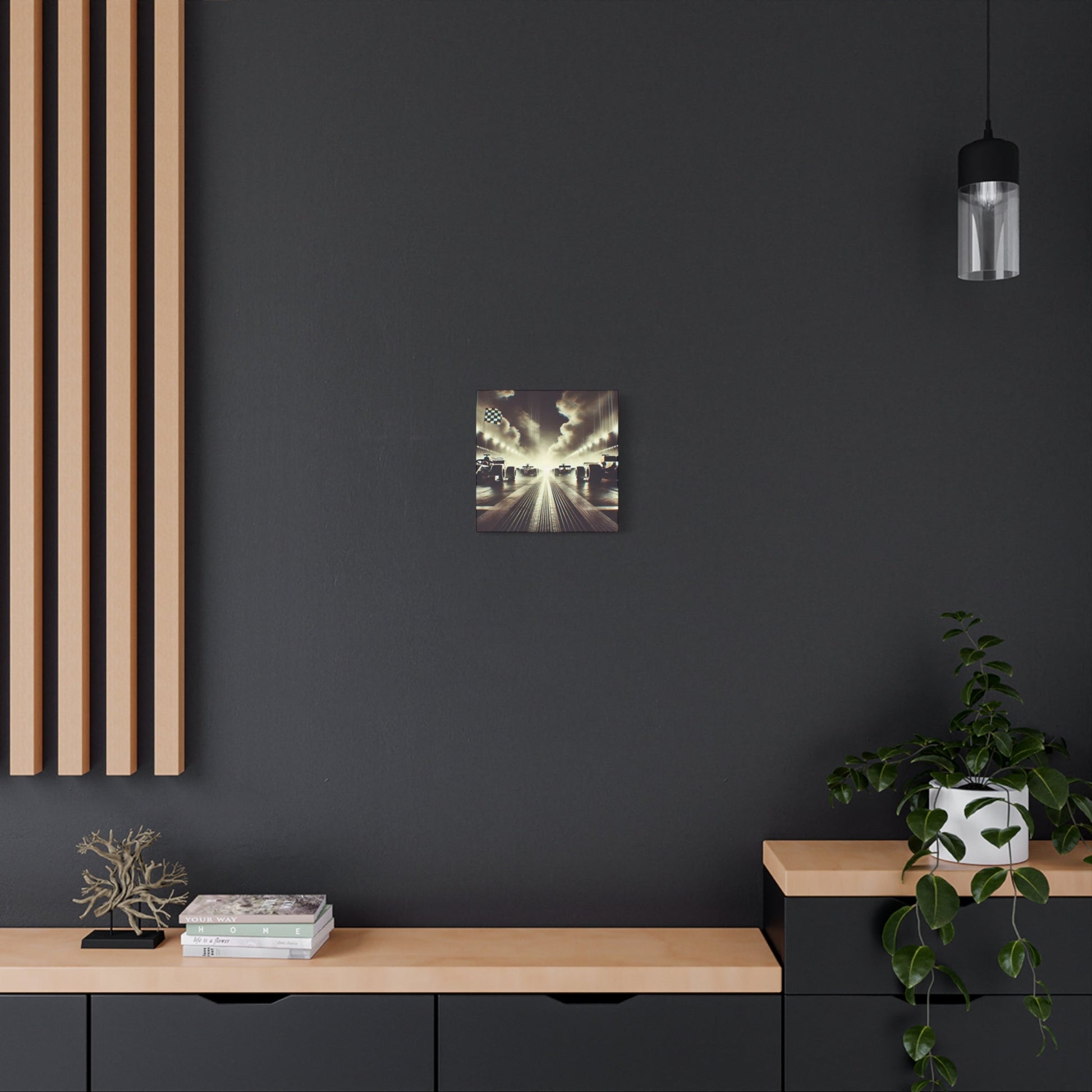 🏁 Victory Line Canvas Print – Capture the Thrill of the Start - BTS Canvas