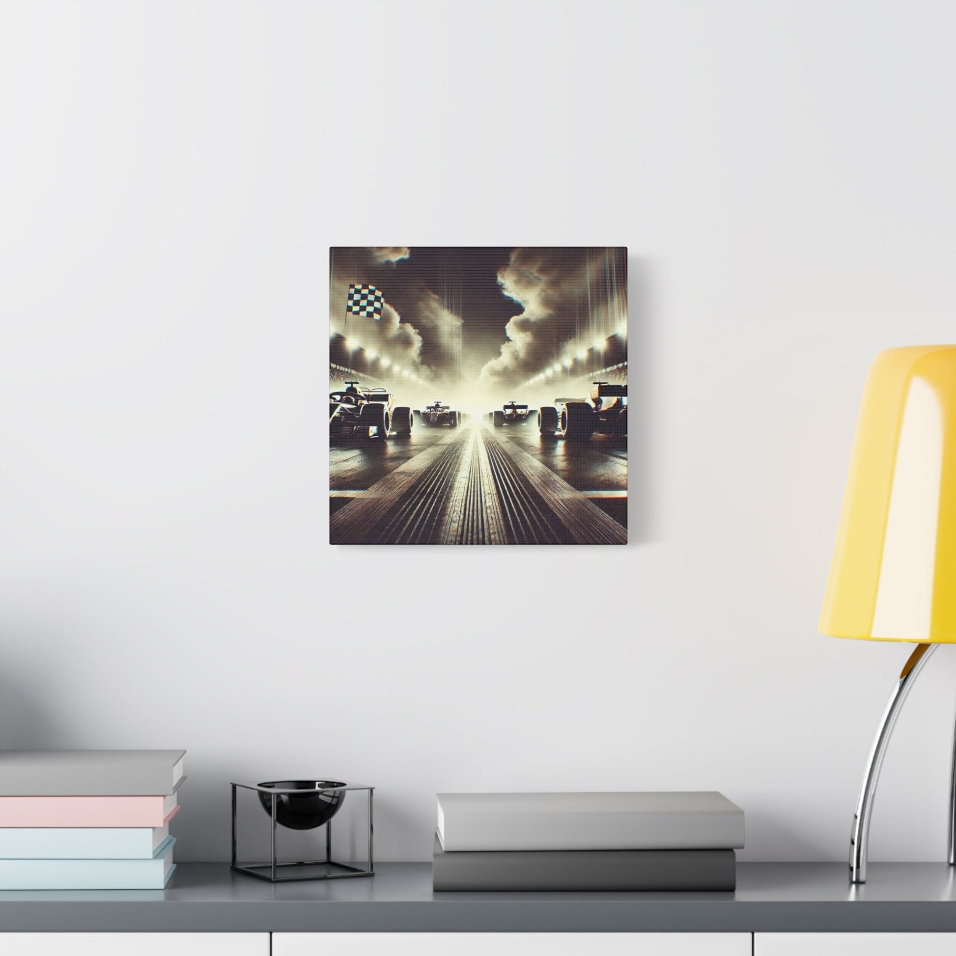 🏁 Victory Line Canvas Print – Capture the Thrill of the Start - BTS Canvas