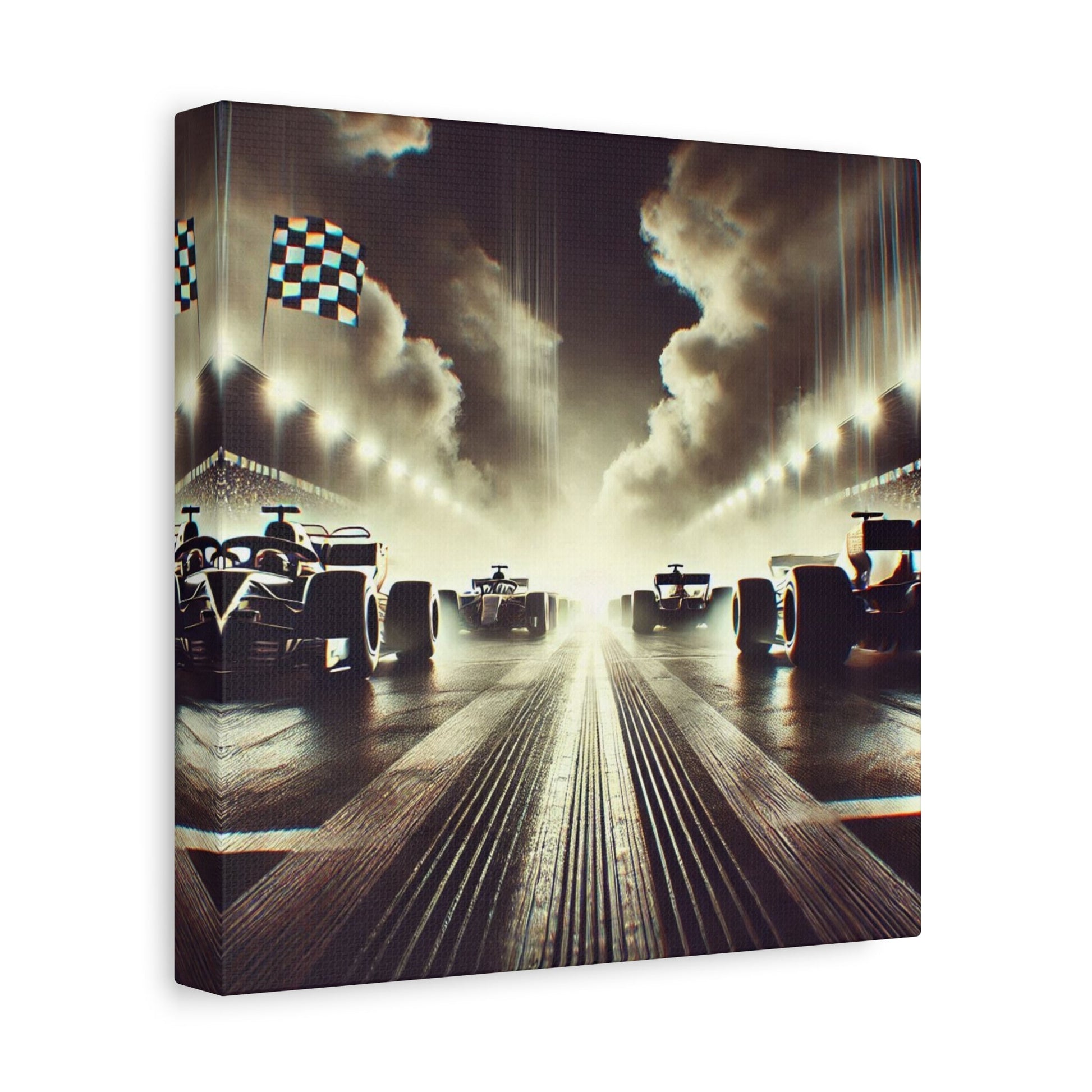 🏁 Victory Line Canvas Print – Capture the Thrill of the Start - BTS Canvas