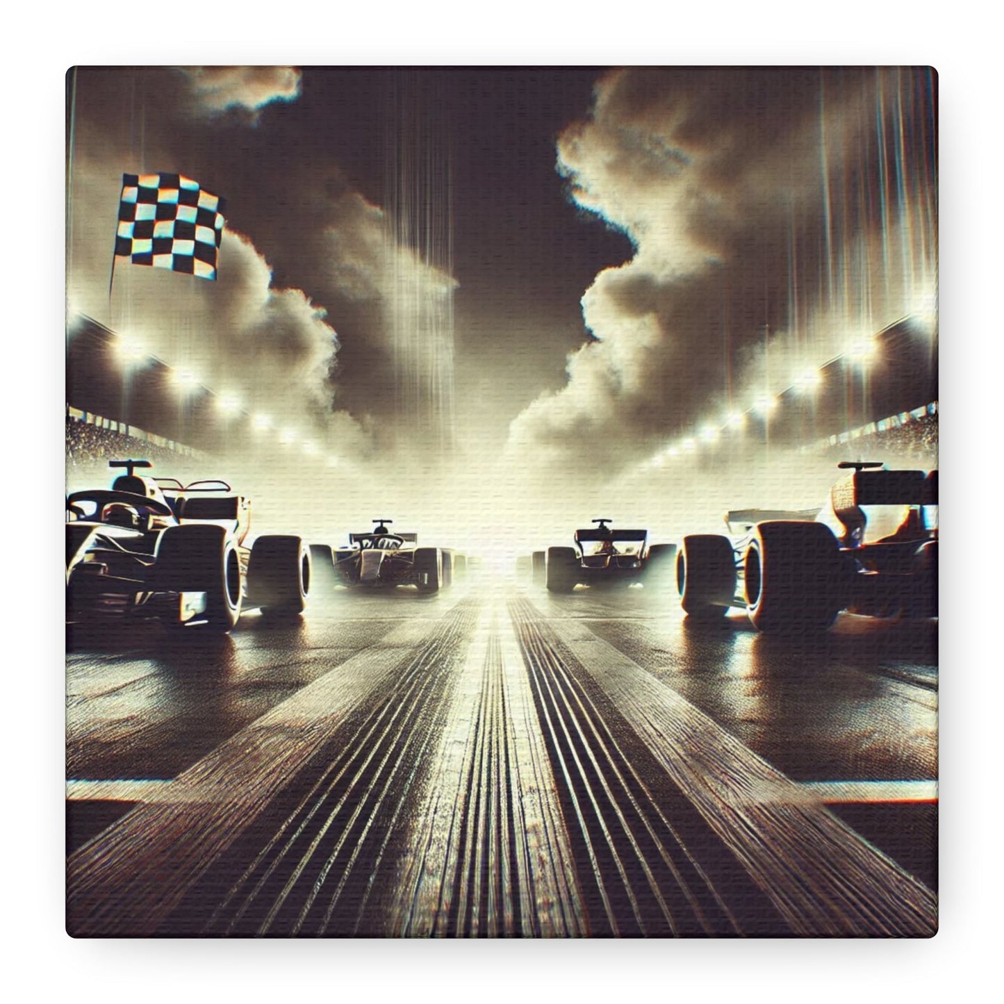 🏁 Victory Line Canvas Print – Capture the Thrill of the Start - BTS Canvas