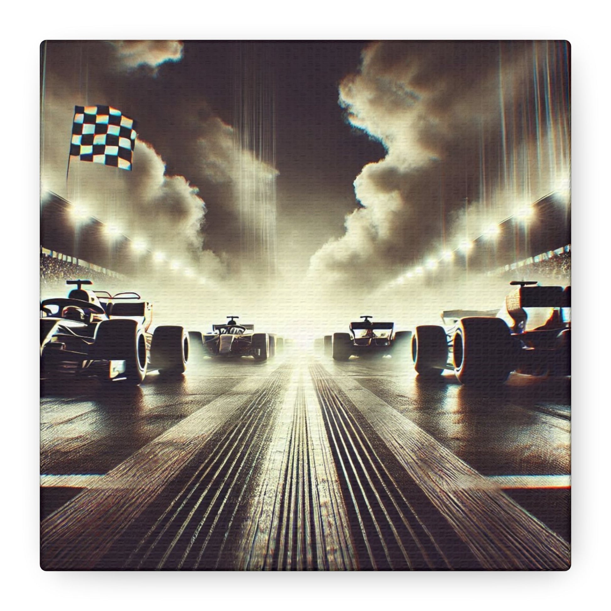 🏁 Victory Line Canvas Print – Capture the Thrill of the Start - BTS Canvas