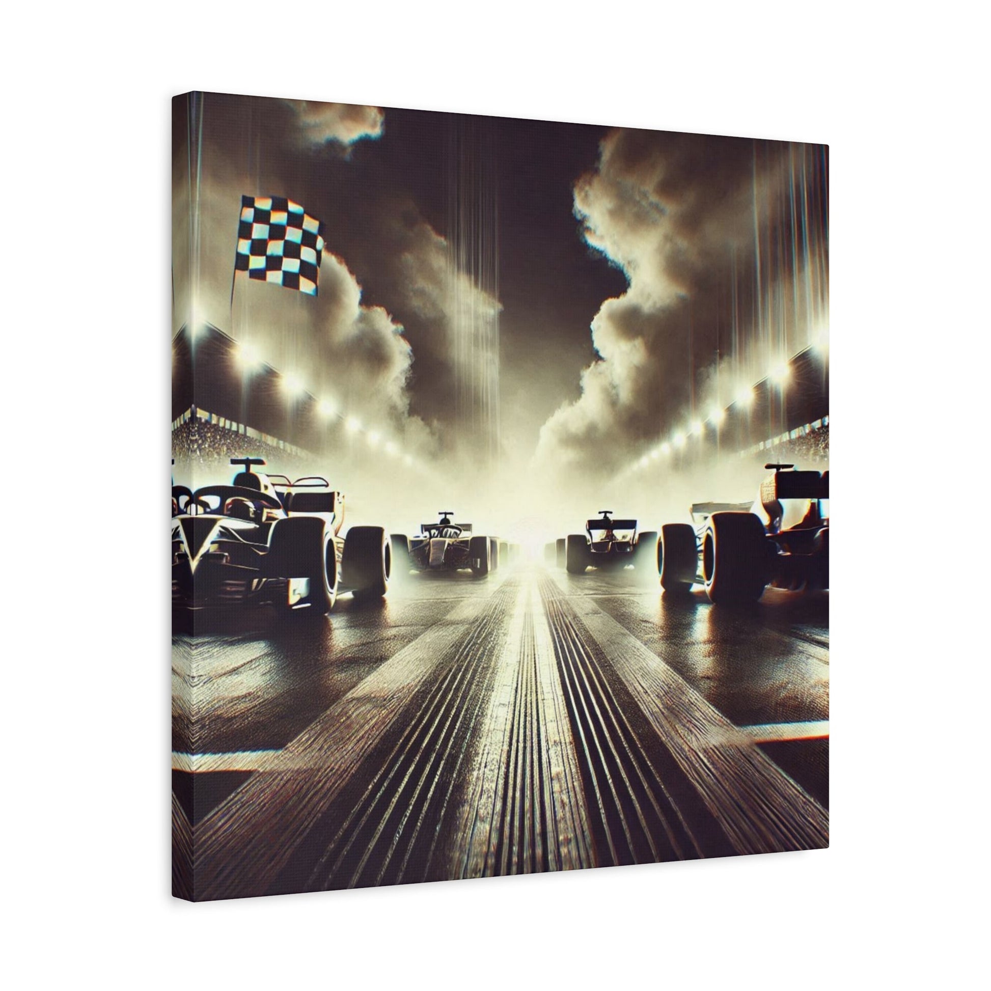 🏁 Victory Line Canvas Print – Capture the Thrill of the Start - BTS Canvas