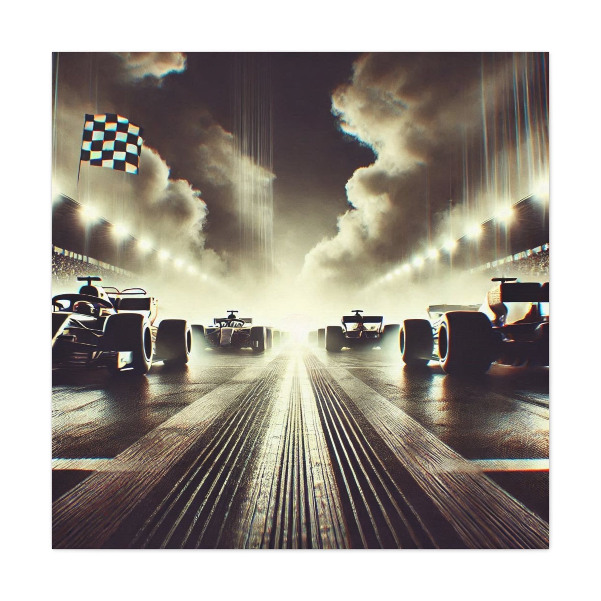 🏁 Victory Line Canvas Print – Capture the Thrill of the Start - BTS Canvas