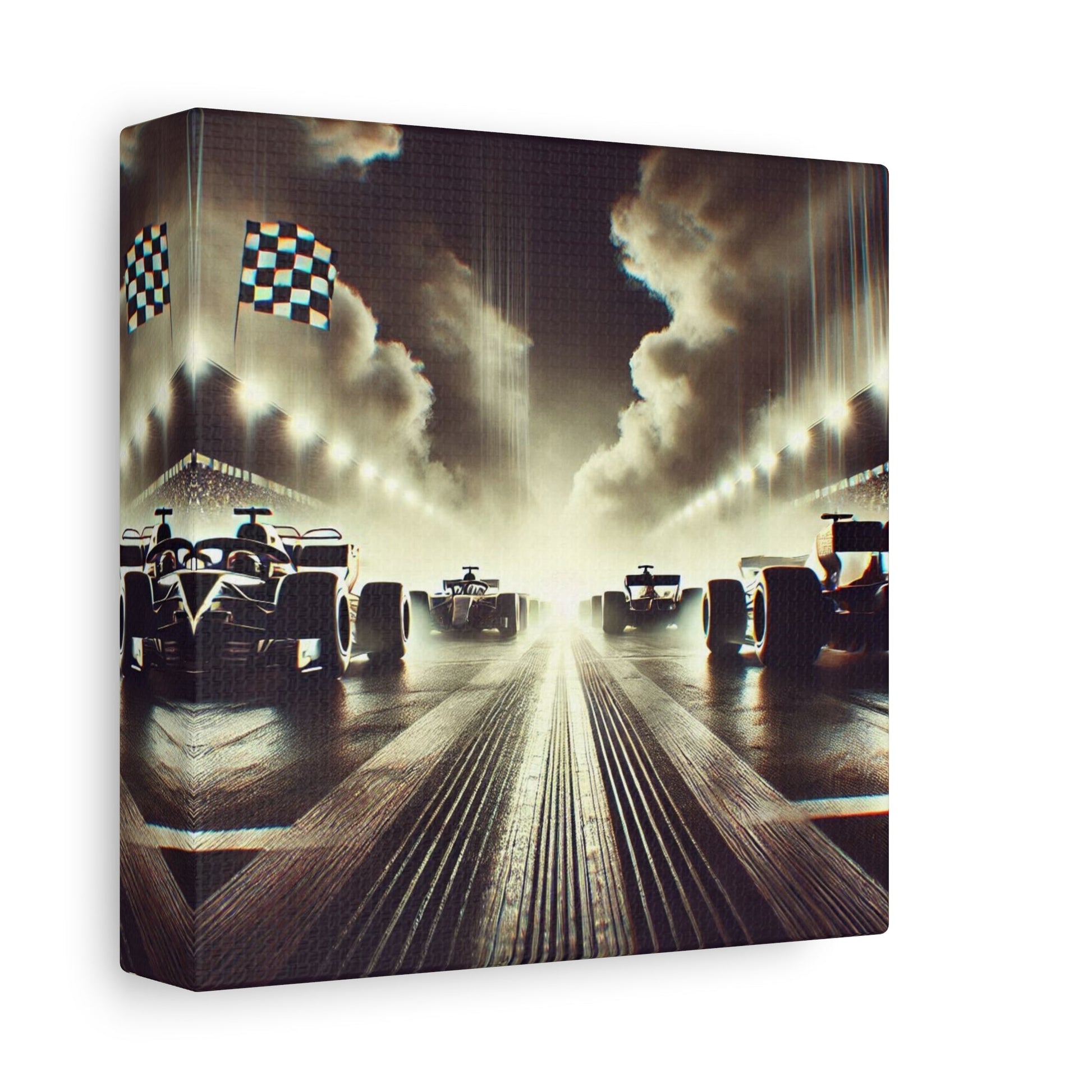 🏁 Victory Line Canvas Print – Capture the Thrill of the Start - BTS Canvas