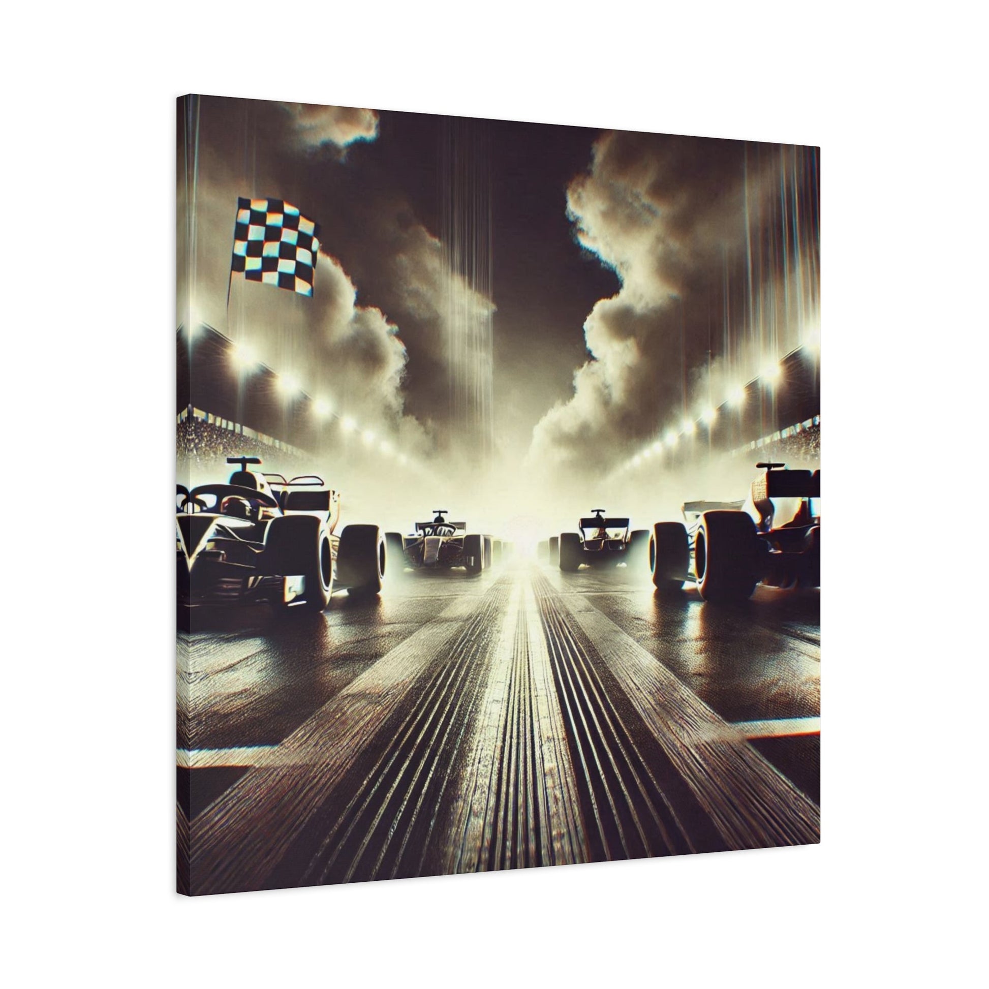 🏁 Victory Line Canvas Print – Capture the Thrill of the Start - BTS Canvas